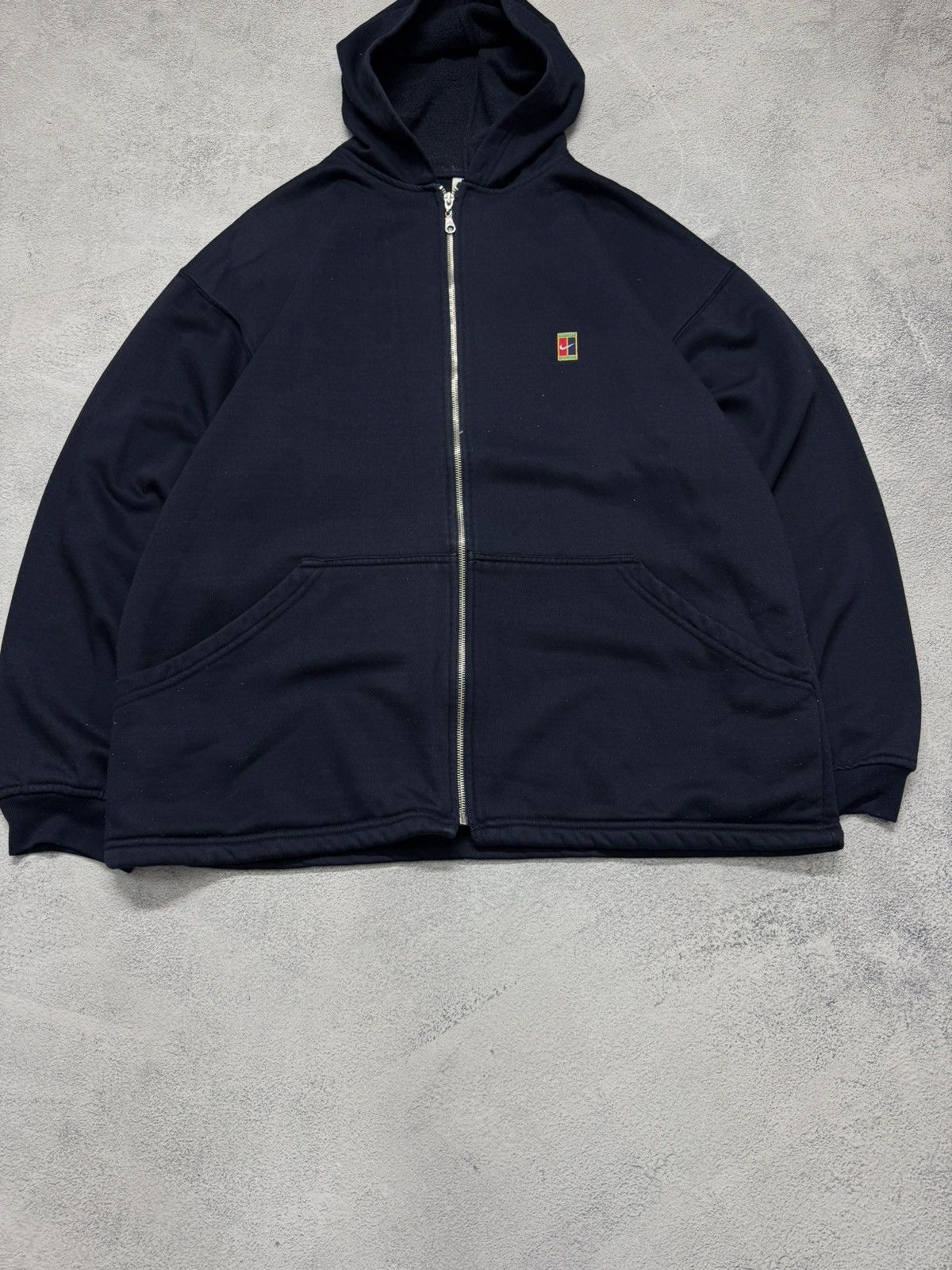 Nike Vintage Y2k Nike Court Mini Swoosh Hoodie 00’s Size US XL / EU 56 / 4 - 7 Thumbnail