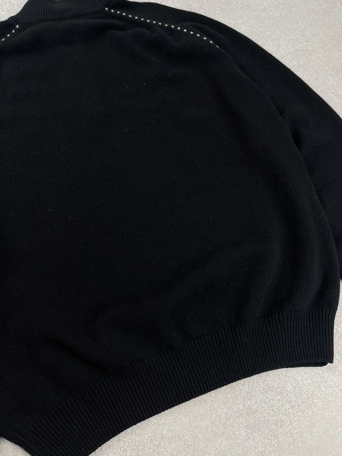 Gran Sasso × Vintage Vintage Gran Sasso Wool / Cashmere 1/3 Zip Knit Sweater Size US M / EU 48-50 / 2 - 14 Thumbnail