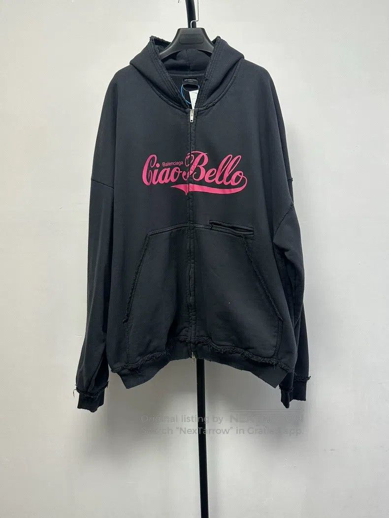 Balenciaga Balenciaga Alphabet Printed Hooded Zip Long Sleeve Jacket Size US XS / EU 42 / 0 - 1 Thumbnail