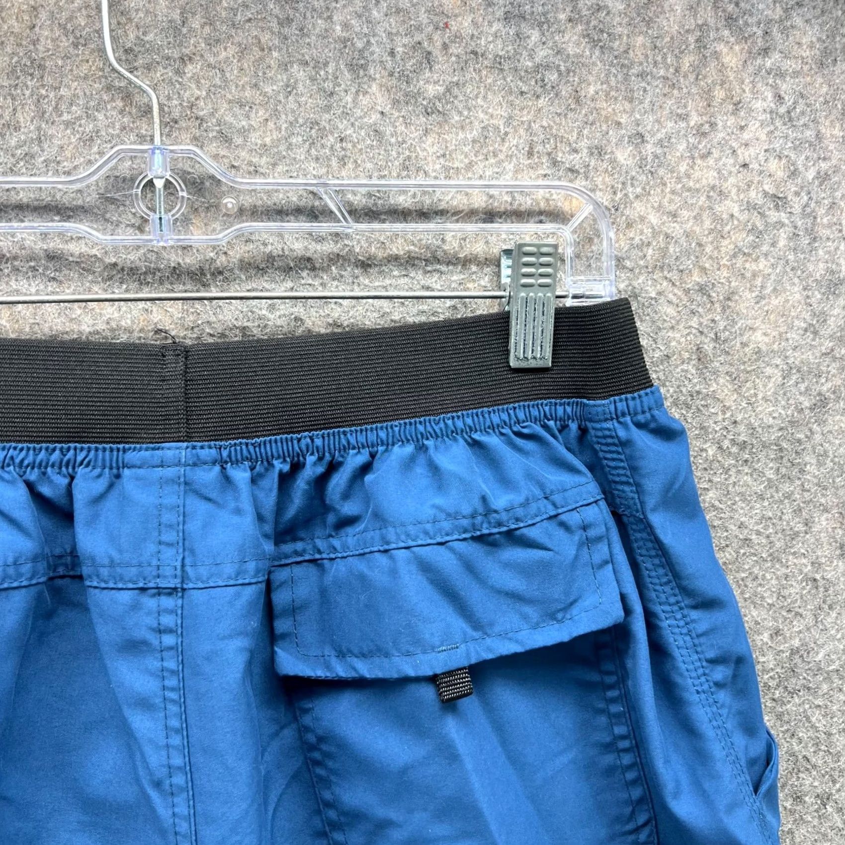 Prana VINTAGE prAna Shorts Mens XL Adult Blue Elastic Waist Polyester Lined Hemp Stretch Size US 36 / EU 52 - 4 Thumbnail