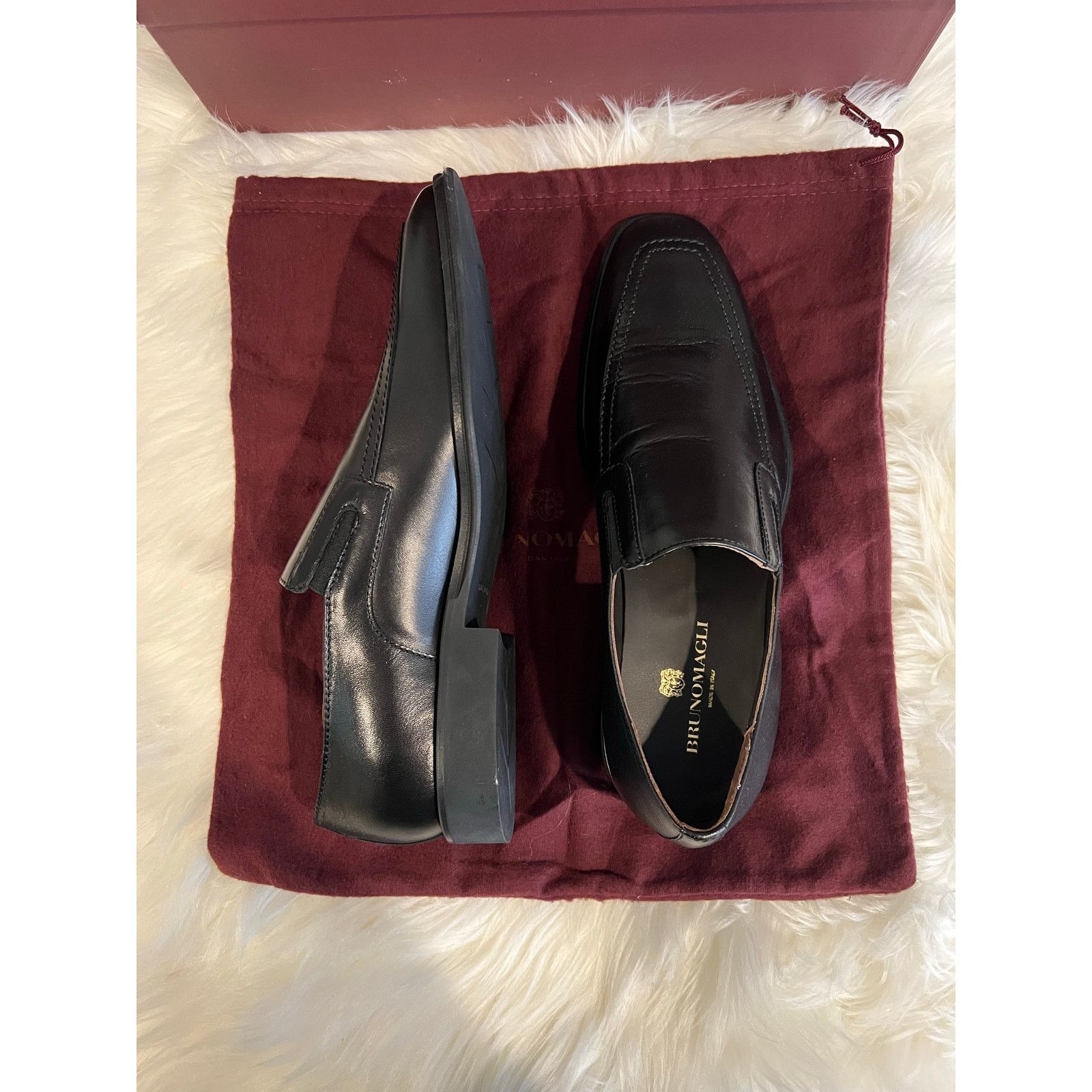 Bruno Magli Bruno Magli RAGING LEATHER SLIP-ON BLACK Loafer Men's 8.5 M Size US 8.5 / EU 41-42 - 4 Thumbnail