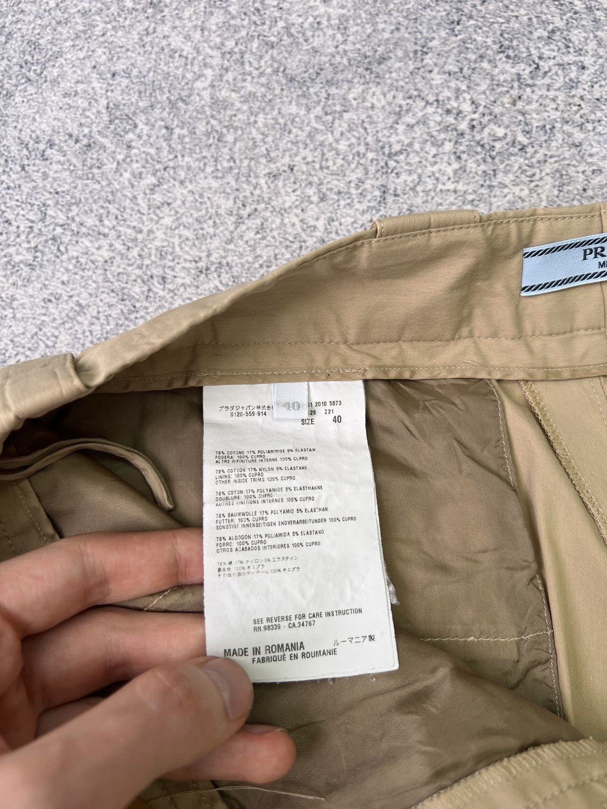 Prada × Vintage Vintage Prada Milano Beige women’s Chino Pants Size 27" / US 4 / IT 40 - 8 Thumbnail