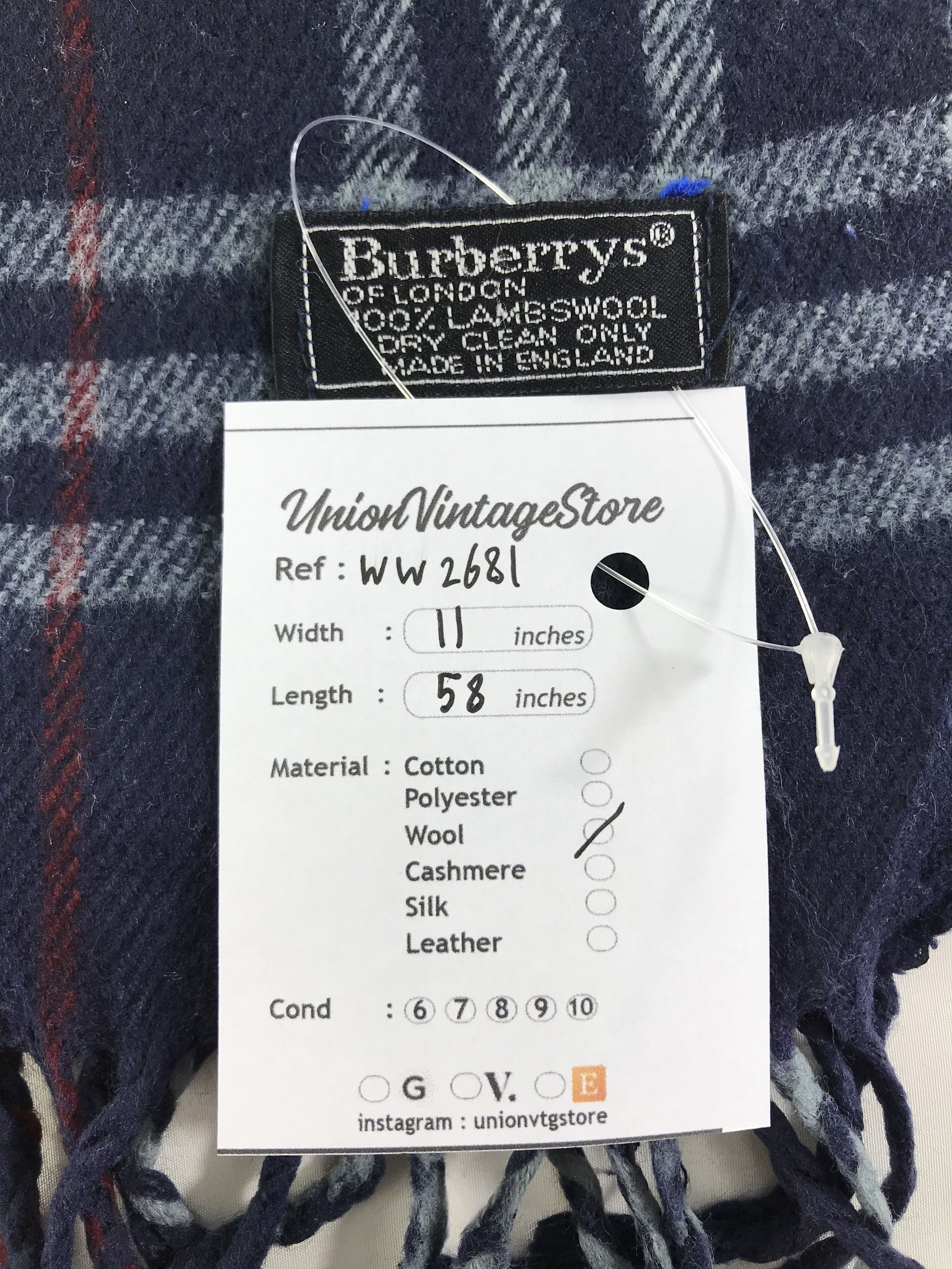 Burberry × Vintage Burberry Scarf / Muffler / Neckwear - WW2681 Size ONE SIZE - 4 Thumbnail