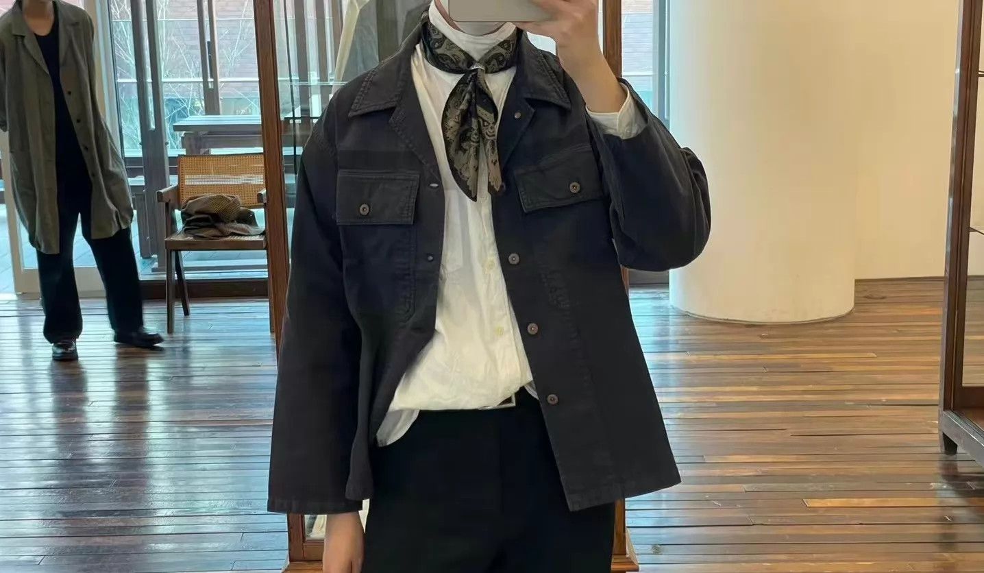 Visvim VISVIM 22SS FIL Cardwell L/S DMGD Navy Shirt 3 Size US L / EU 52-54 / 3 - 8 Thumbnail
