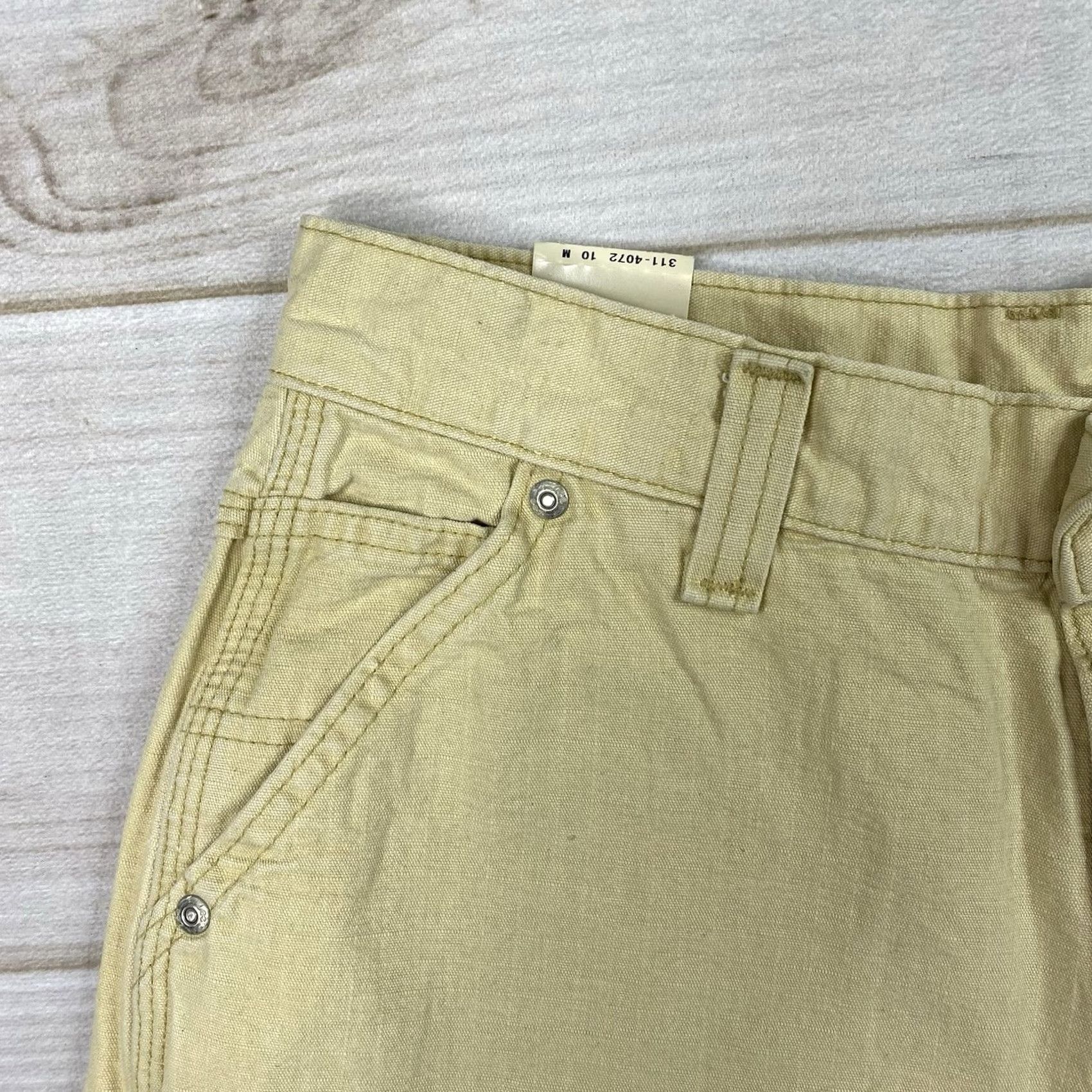 Lee VINTAGE Lee Dungarees Short High-Quality? 10 Sunsplash Yellow Carpenter Utility NWT Women Size 32" / US 10 / IT 46 - 2 Thumbnail