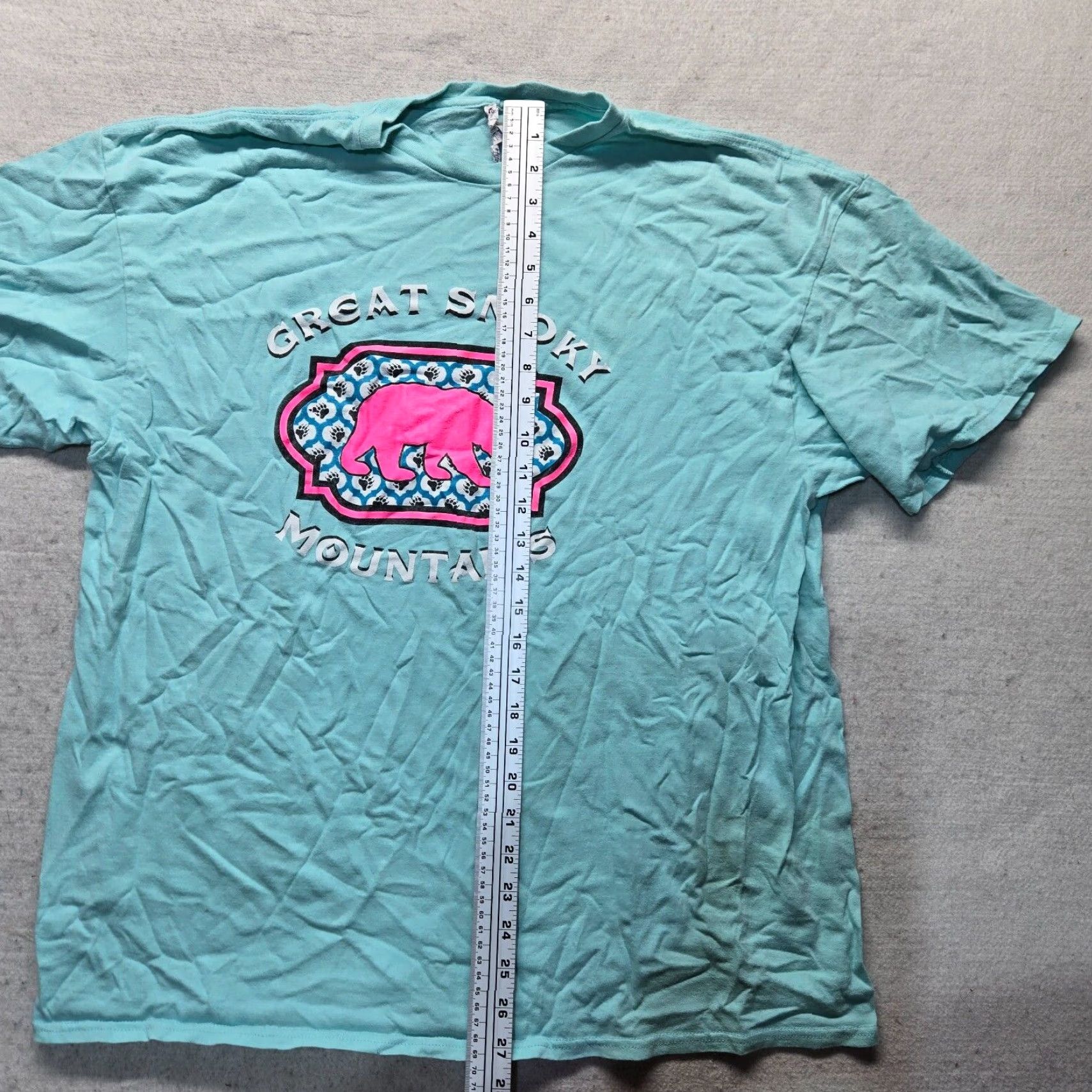 Fruit Of The Loom VINTAGE Fruit of the Loom Graphic T-Shirt Unisex Adults 2XL Green Blue Smoky Mountains Gatlinburg Pigeon Forge TN Size US XXL / EU 58 / 5 - 5 Thumbnail