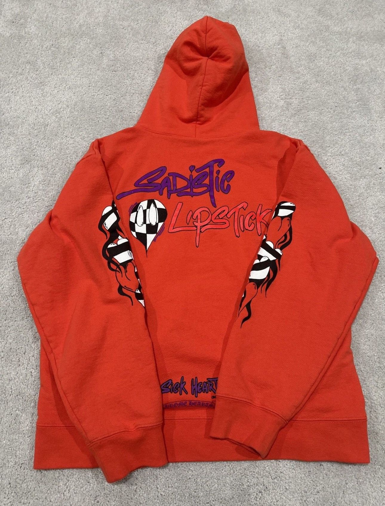 Chrome Hearts × Vintage Chrome hearts Matty boy Sadistic Lipstick Hoodie Red Size US L / EU 52-54 / 3 - 3 Thumbnail