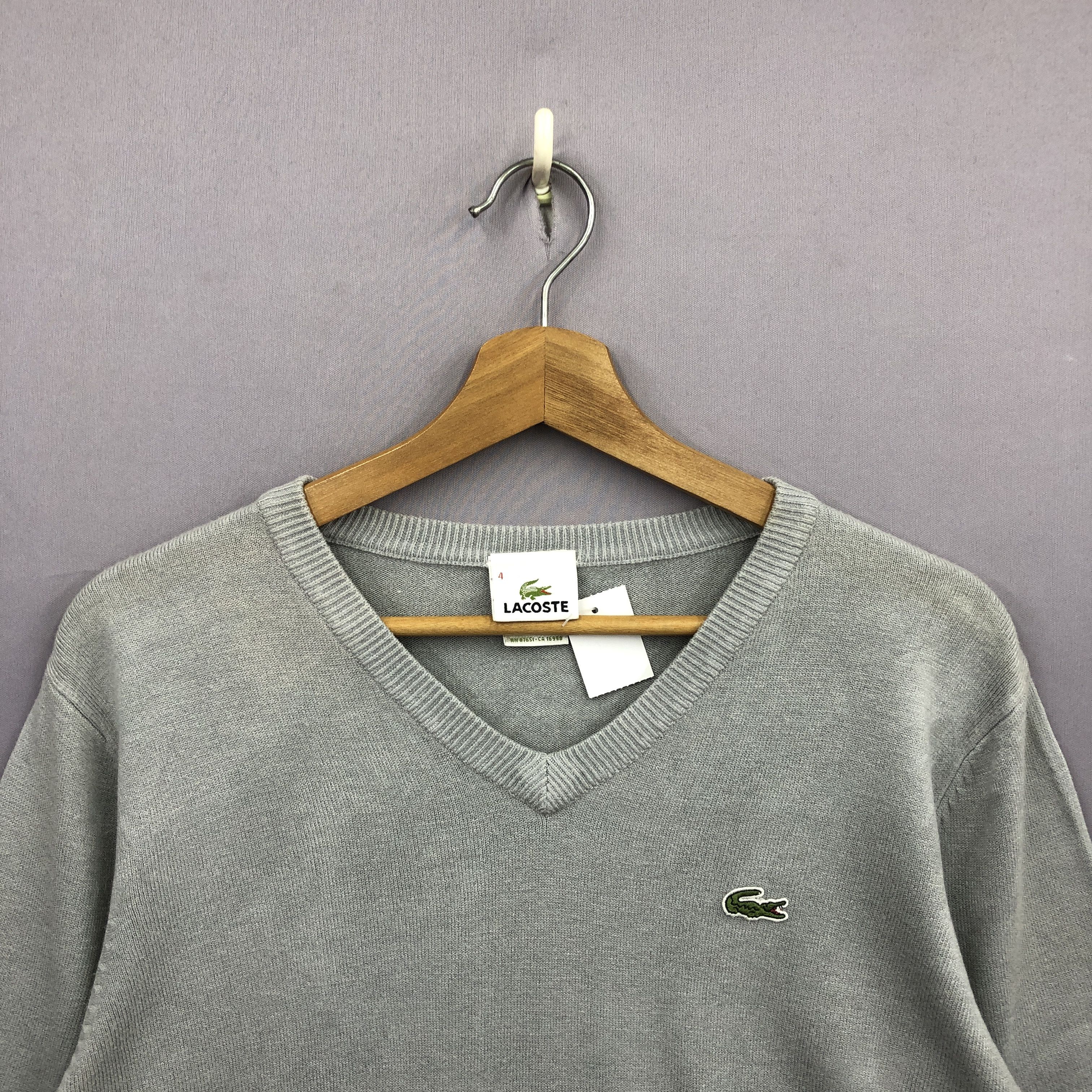 Lacoste Lacoste Vintage Sweater Knit Casual Light Gray 90s Hype Rare Size US S / EU 44-46 / 1 - 3 Thumbnail