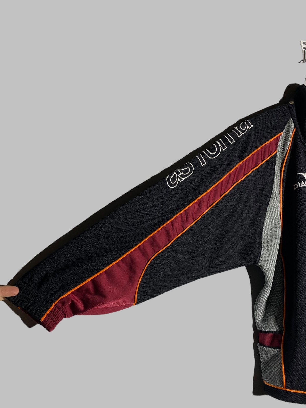 Diadora × Vintage Vintage 90s AS Roma Diadora Full Zip Top Stylish Sportwear Size US S / EU 44-46 / 1 - 10 Thumbnail