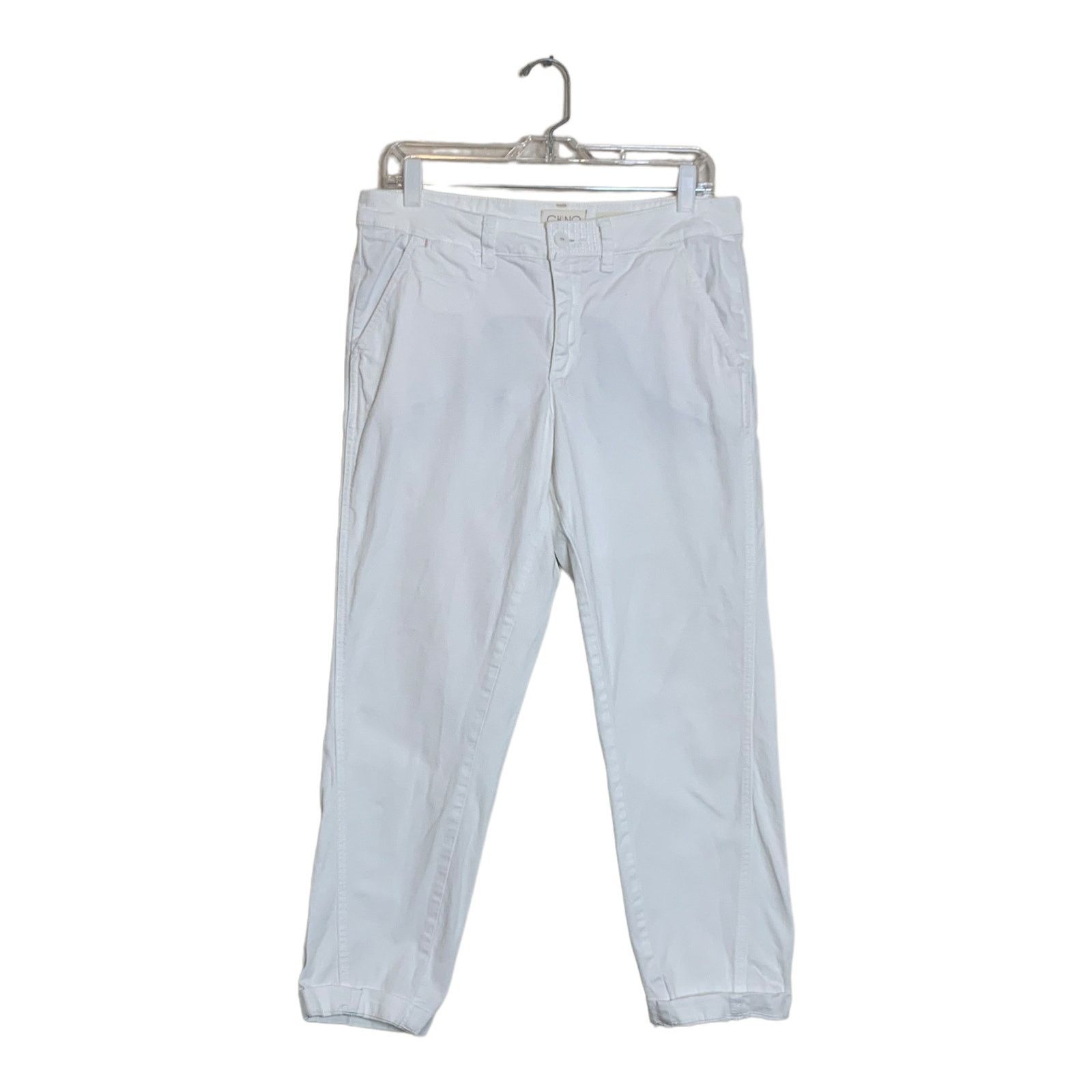 Anthropologie Chino Anthropologie white cotton relaxed jeans size 29 Size 29" - 7 Thumbnail