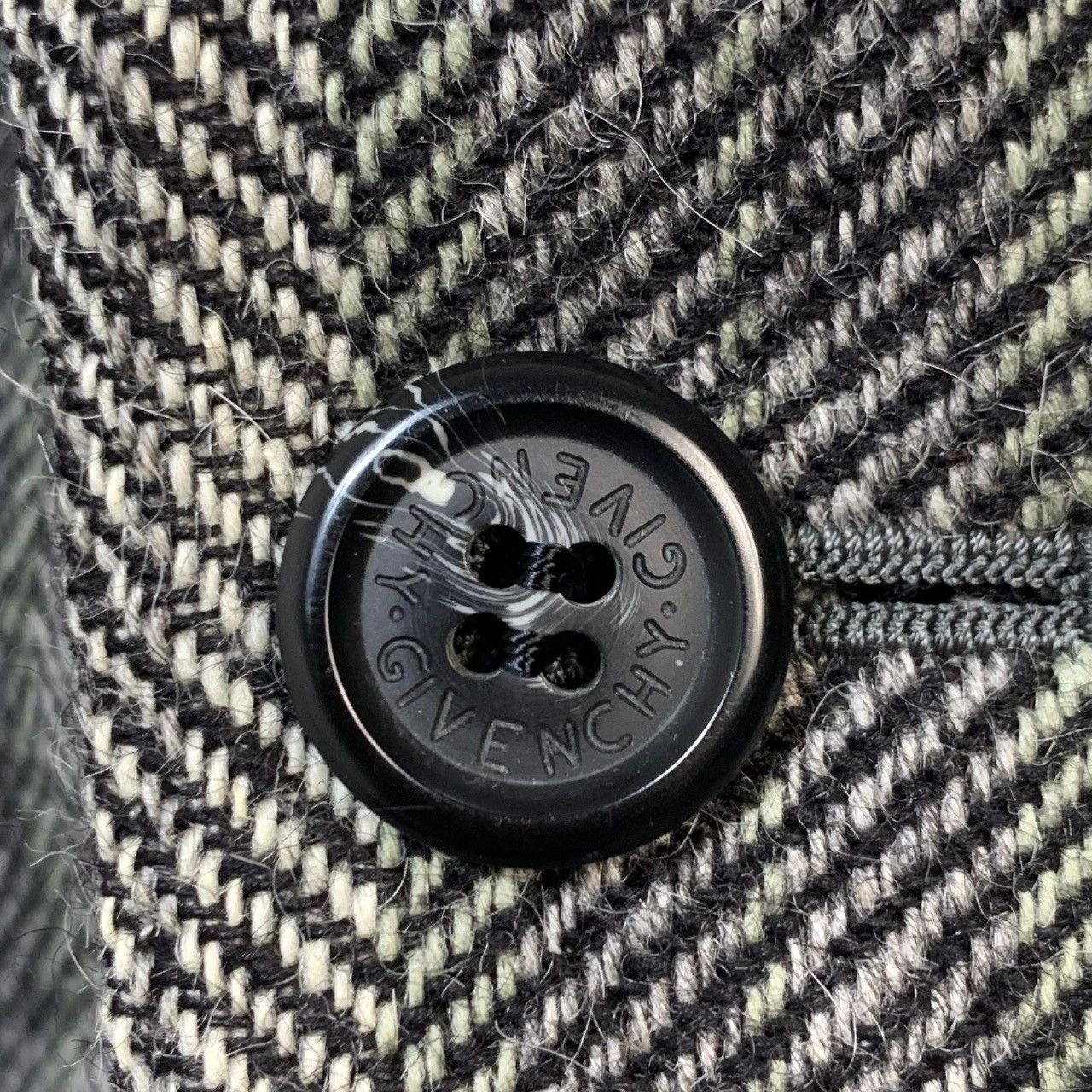 Givenchy 90s GIVENCHY STRIPED WOOL BLAZER Size 38S - 11 Thumbnail