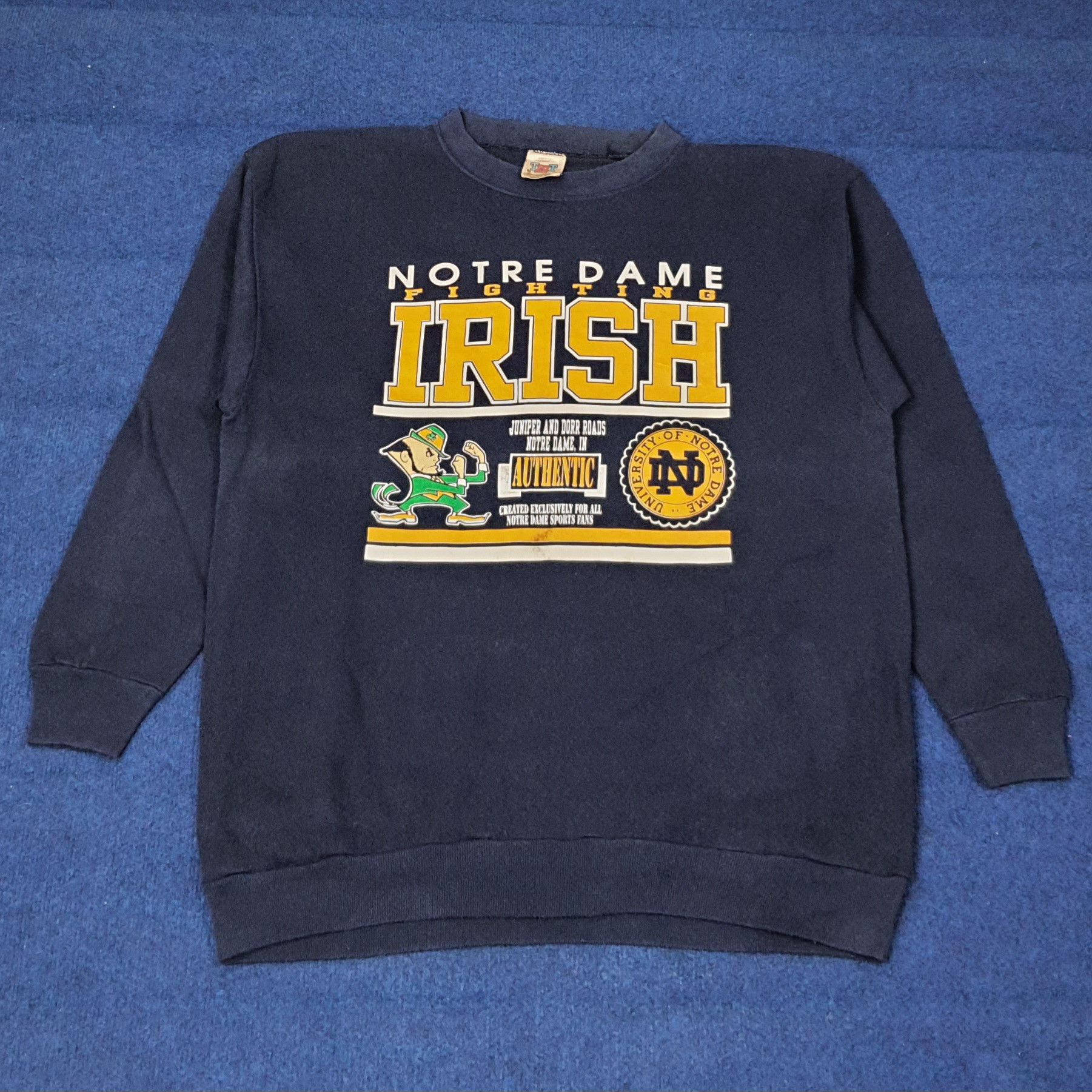 Vintage Vintage Notre Dame Fighting Irish Football C263N11 Size US L / EU 52-54 / 3 - 1 Thumbnail
