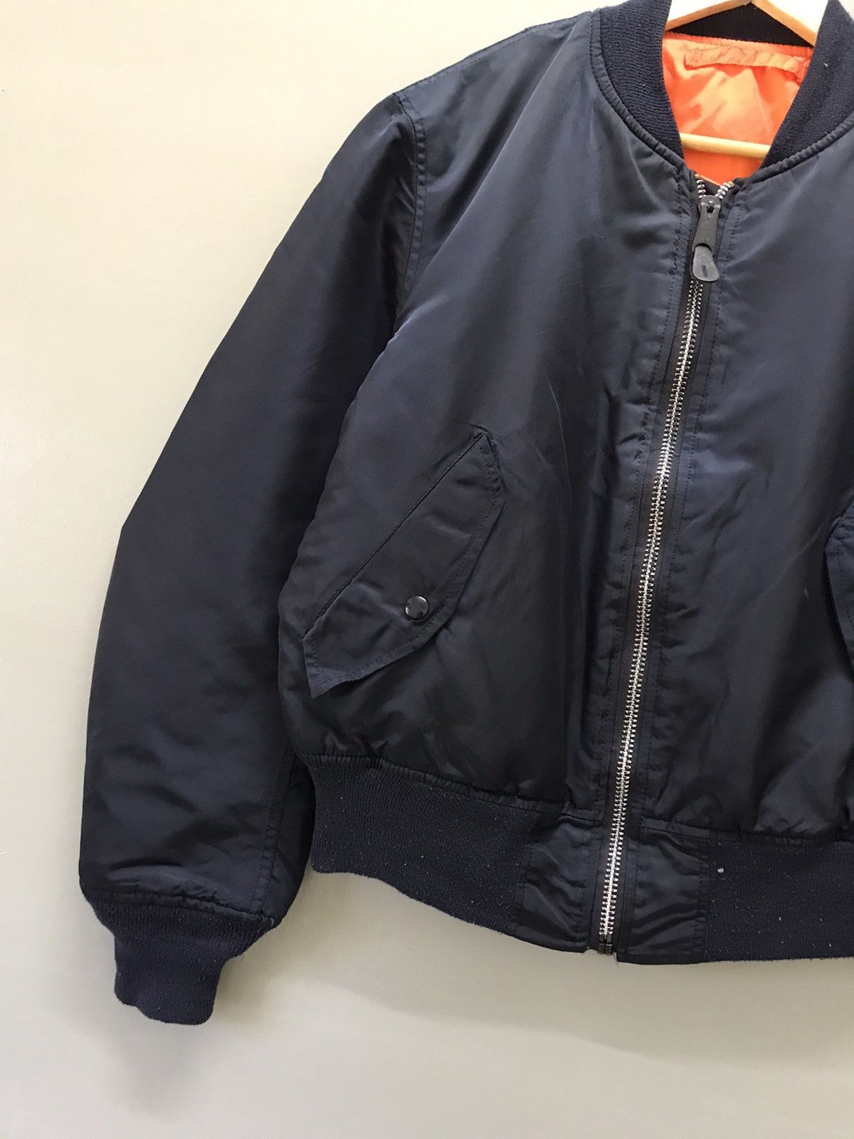 Alpha Industries Vintage Alpha Industries Leather Bomber MA-1 Jacket Size US M / EU 48-50 / 2 - 6 Thumbnail