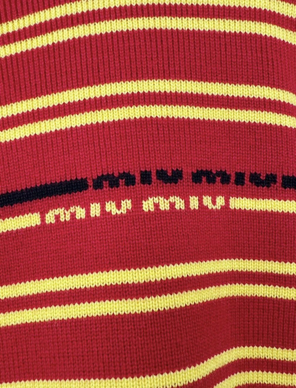 Miu Miu Miumiu knitted short-sleeved shirt, Size S / US 4 / IT 40 - 2 Thumbnail