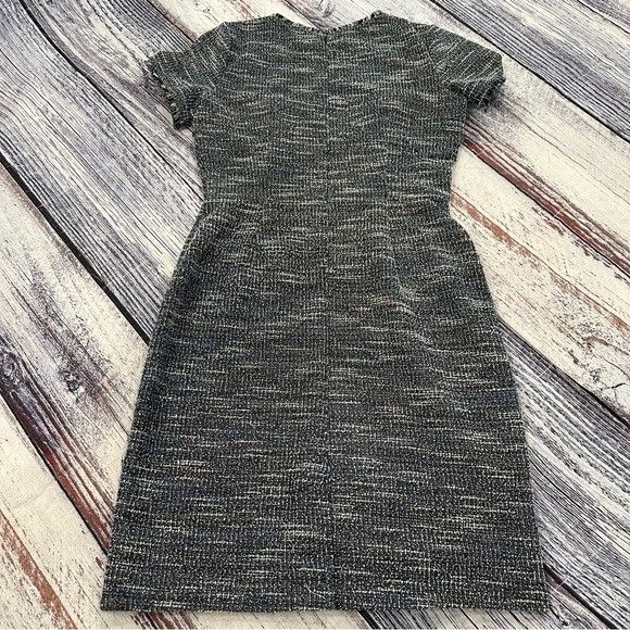 Loft LOFT Tweed Textured Blue Shift Dress with Front Pockets Size XS / US 0-2 / IT 36-38 - 5 Thumbnail