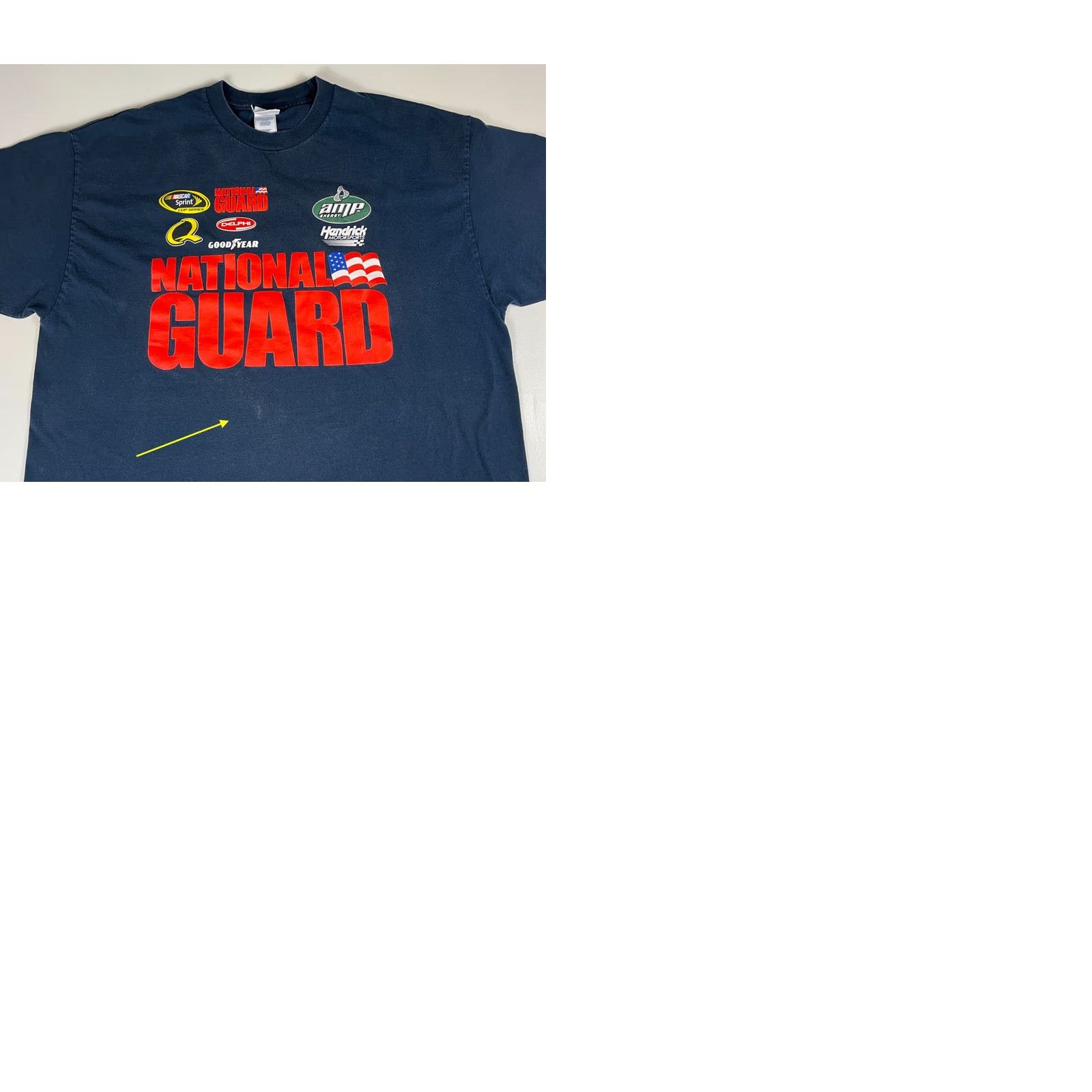 Chase Authentics Nascar Dale Jr. #88 T-Shirt Chase Authentics Navy Blue 2XL Double-Sided Mens Shirt NASCAR Size US XXL / EU 58 / 5 - 9 Thumbnail