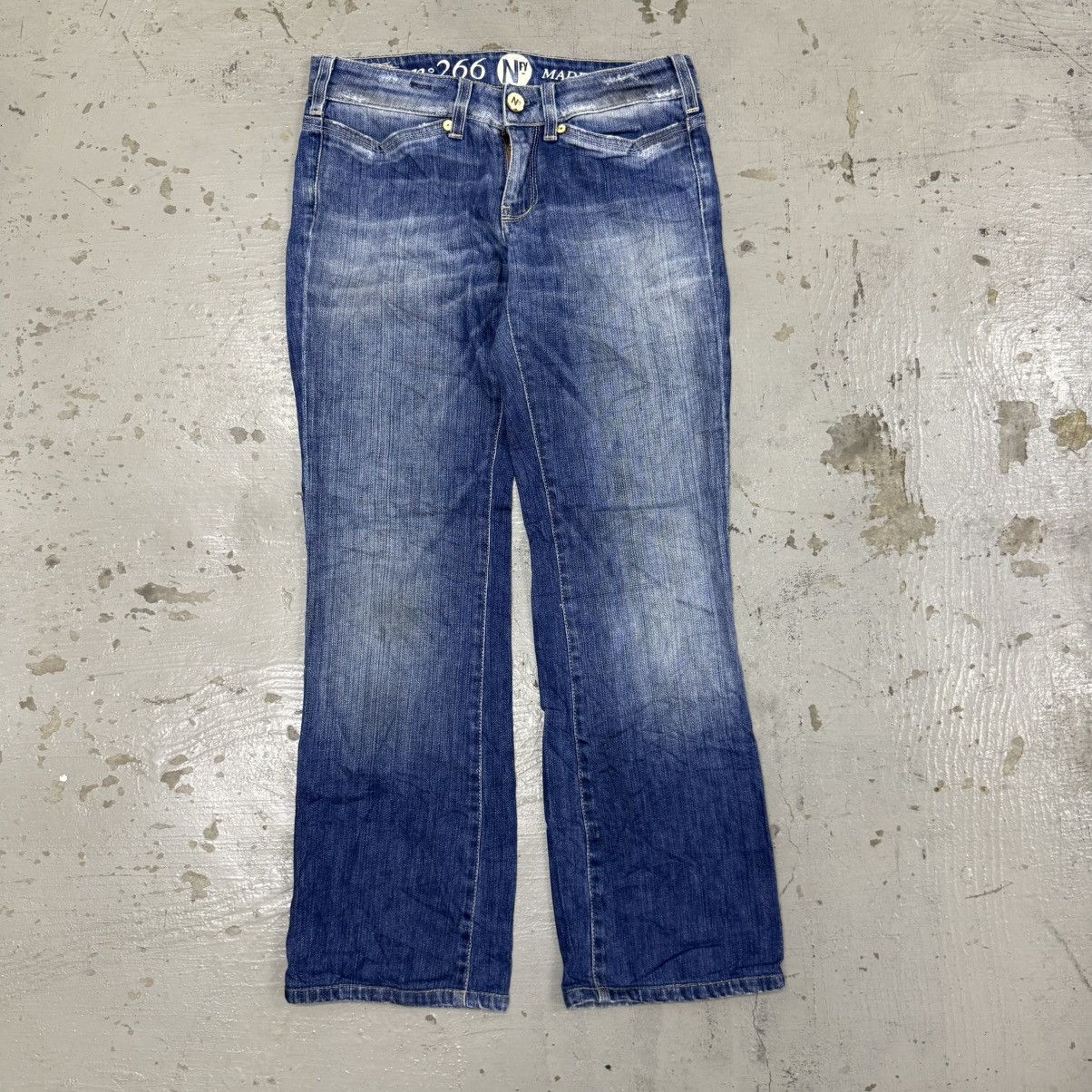 Hedi Slimane Denim bell bottom slim punk gothic japanese skull cross Size US 30 / EU 46 - 3 Thumbnail