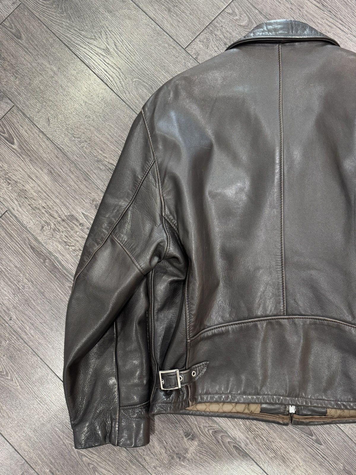 Schott Schott 544 deep brown cowhide leather jacket size 48 Usa Size US XXL / EU 58 / 5 - 15 Thumbnail