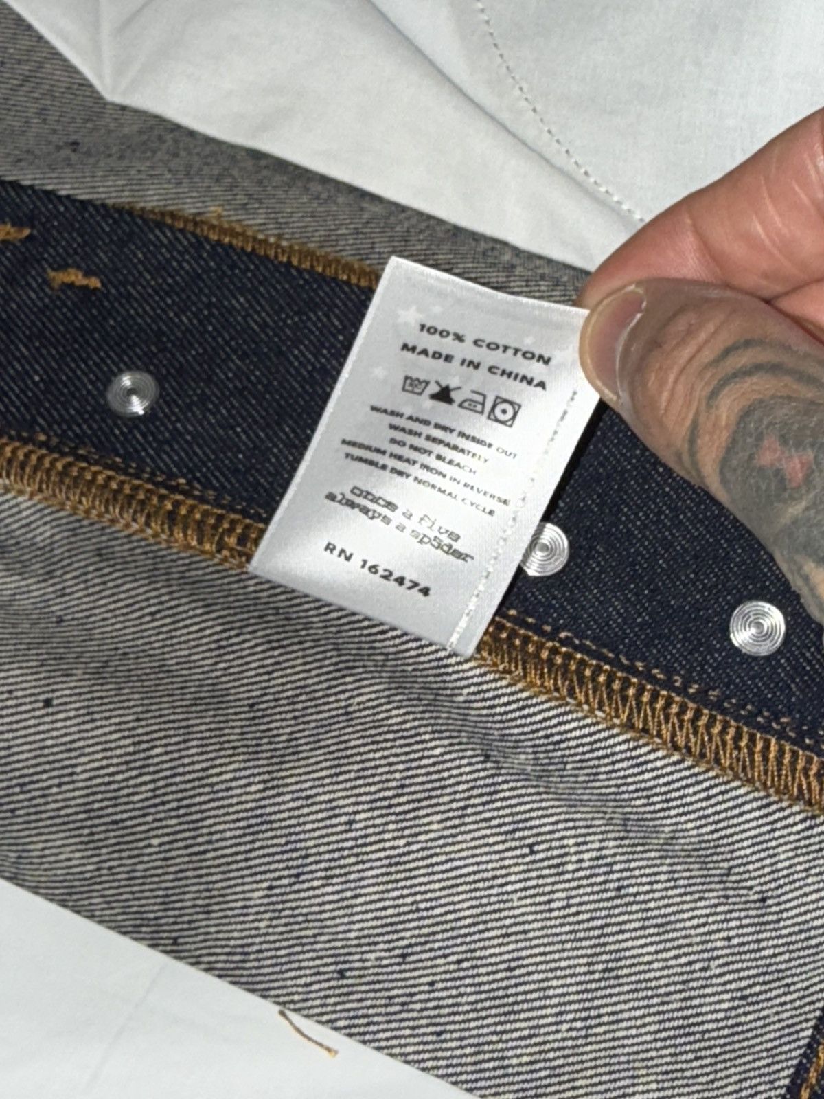 Sp5der Spider denim logo shorts Size US 32 / EU 48 - 6 Thumbnail