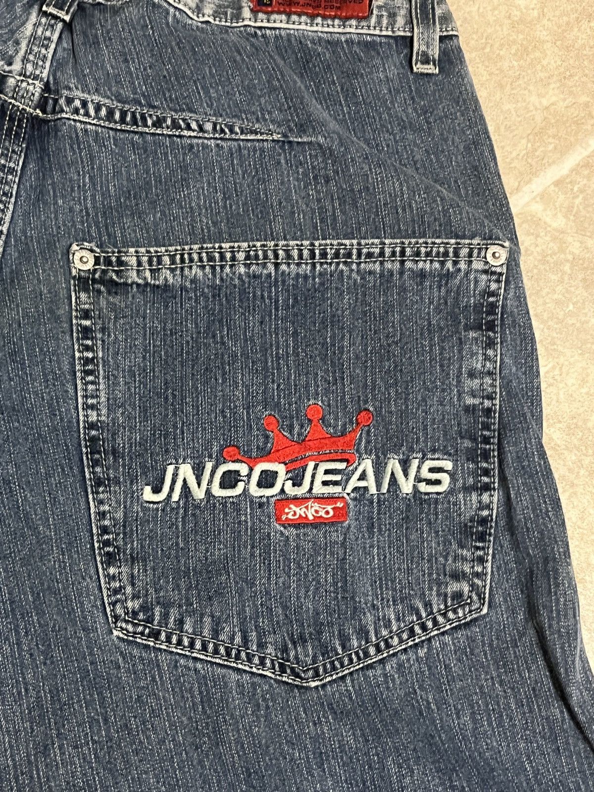 JNCO JNCO Vintage 90s Skater Baggy Jeans Size 33x30 Knee Pads Size US 33 - 8 Thumbnail