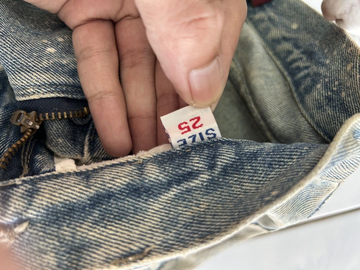 Japanese Brand × Vintage Vintage HAN DI LONG JEANS Japanese Distressed Painted Denim Size US 27 - 11 Thumbnail