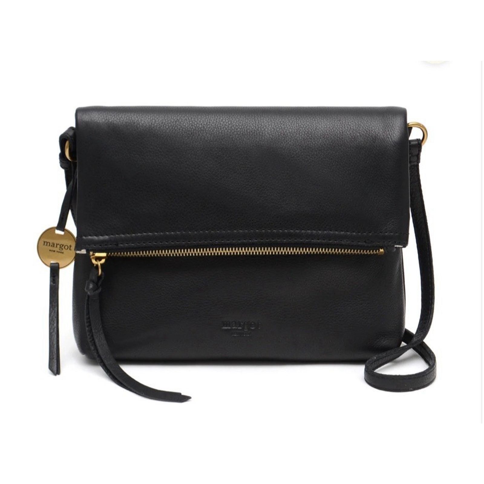 Other Margot New York Handbag Genuine Black Leather Crossbody, GUC Size ONE SIZE - 4 Thumbnail