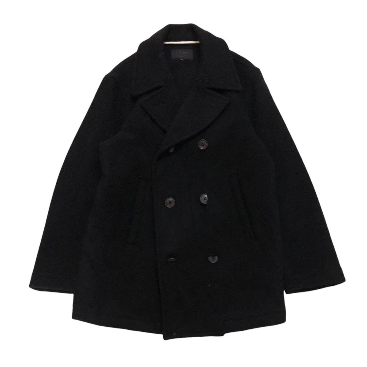 Vintage 🔥WOOL JACKET DOUBLE COLLAR ALL GOOD THINGS ISSEY MIYAKE Size US L / EU 52-54 / 3 - 1 Thumbnail