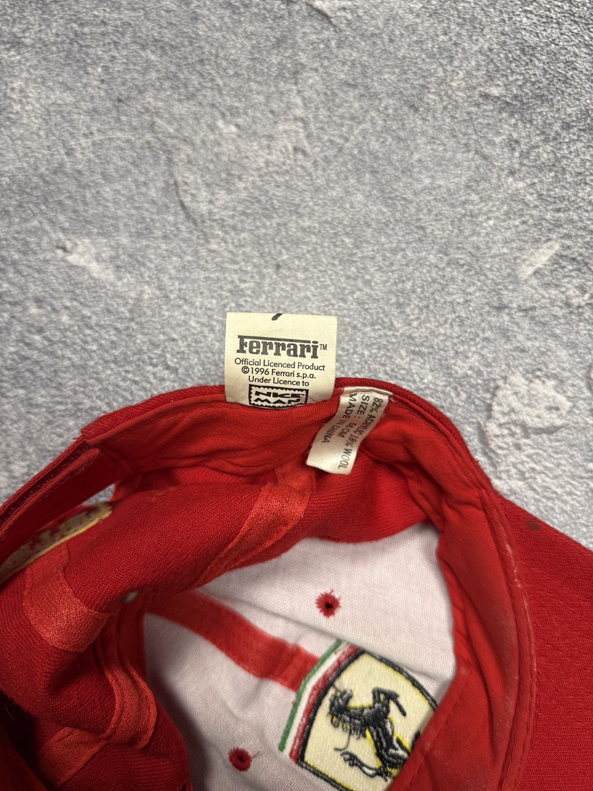 Ferrari × Vintage Vintage Ferrari ©1996 Cap Hat Size ONE SIZE - 6 Thumbnail