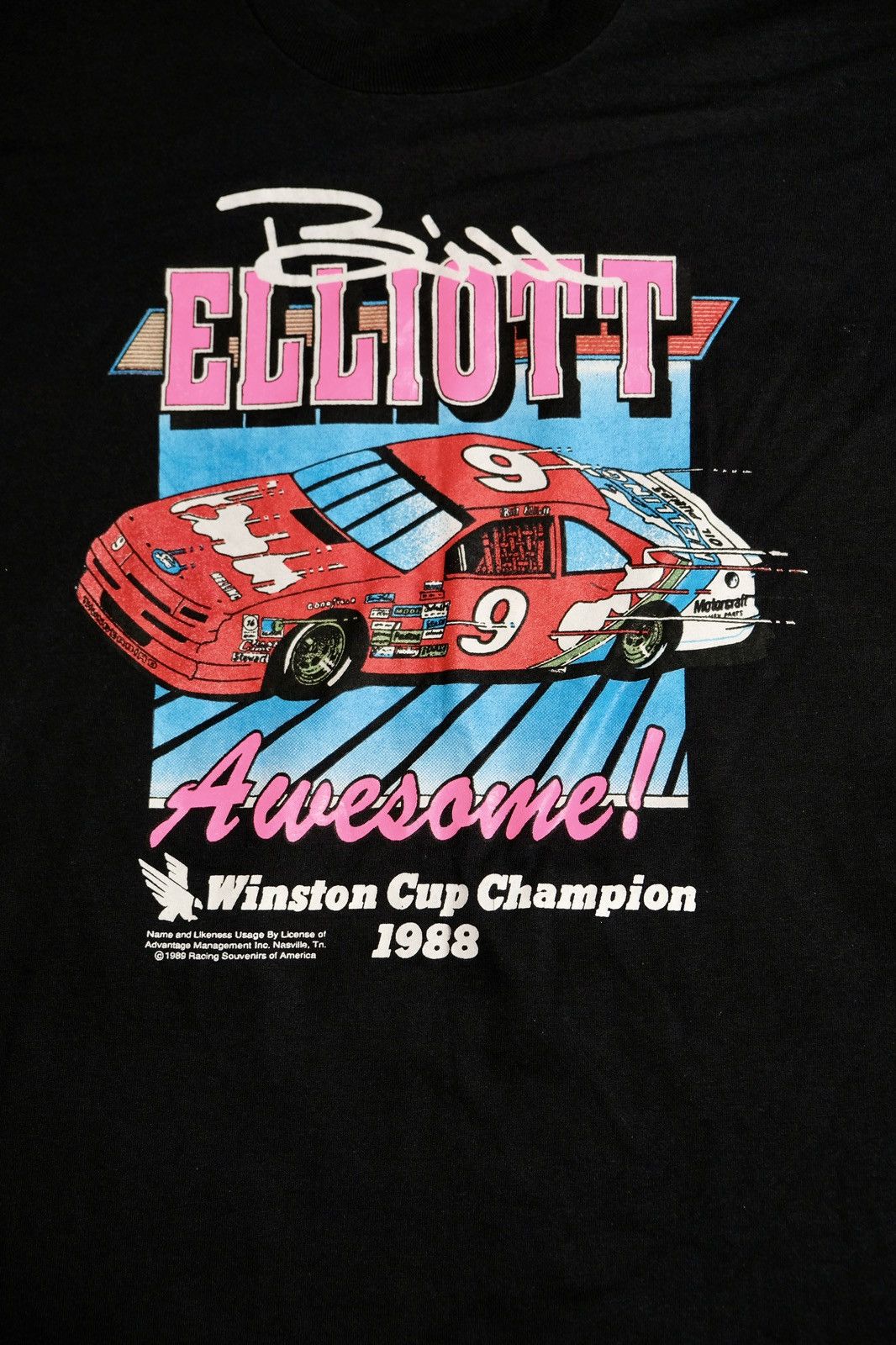 NASCAR × Vintage Rare 1989 vintage Nascar Bill Elliott 1988 Winston Cup Size US XL / EU 56 / 4 - 3 Thumbnail
