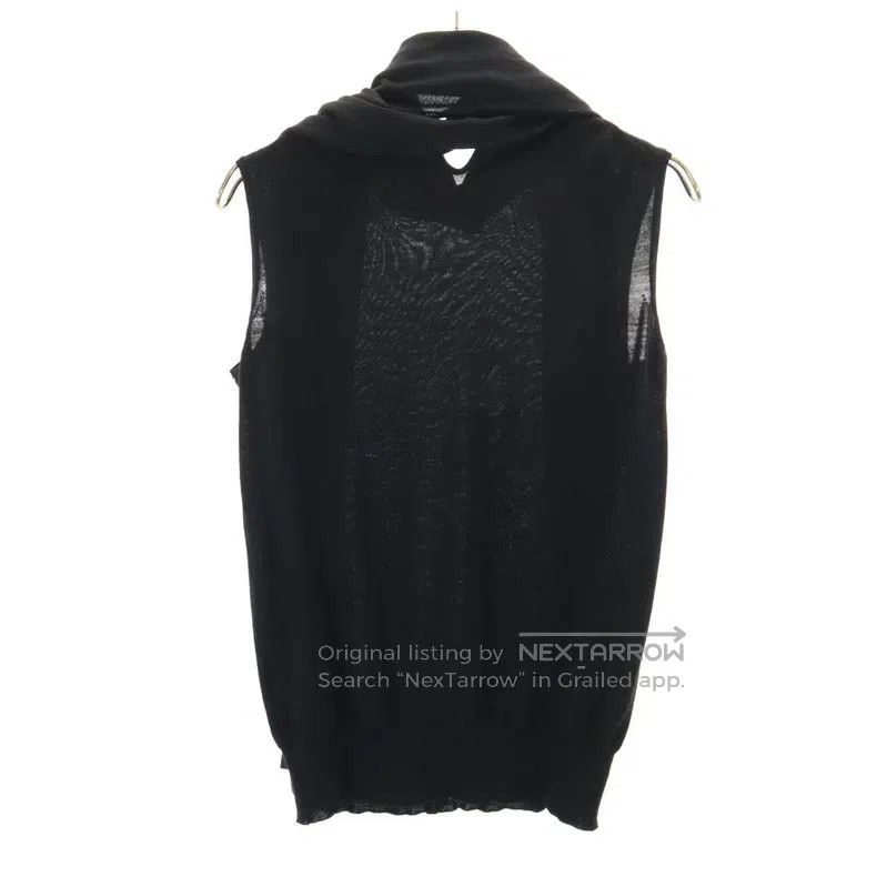 Hermes Wool silk vest with scarf decoration
