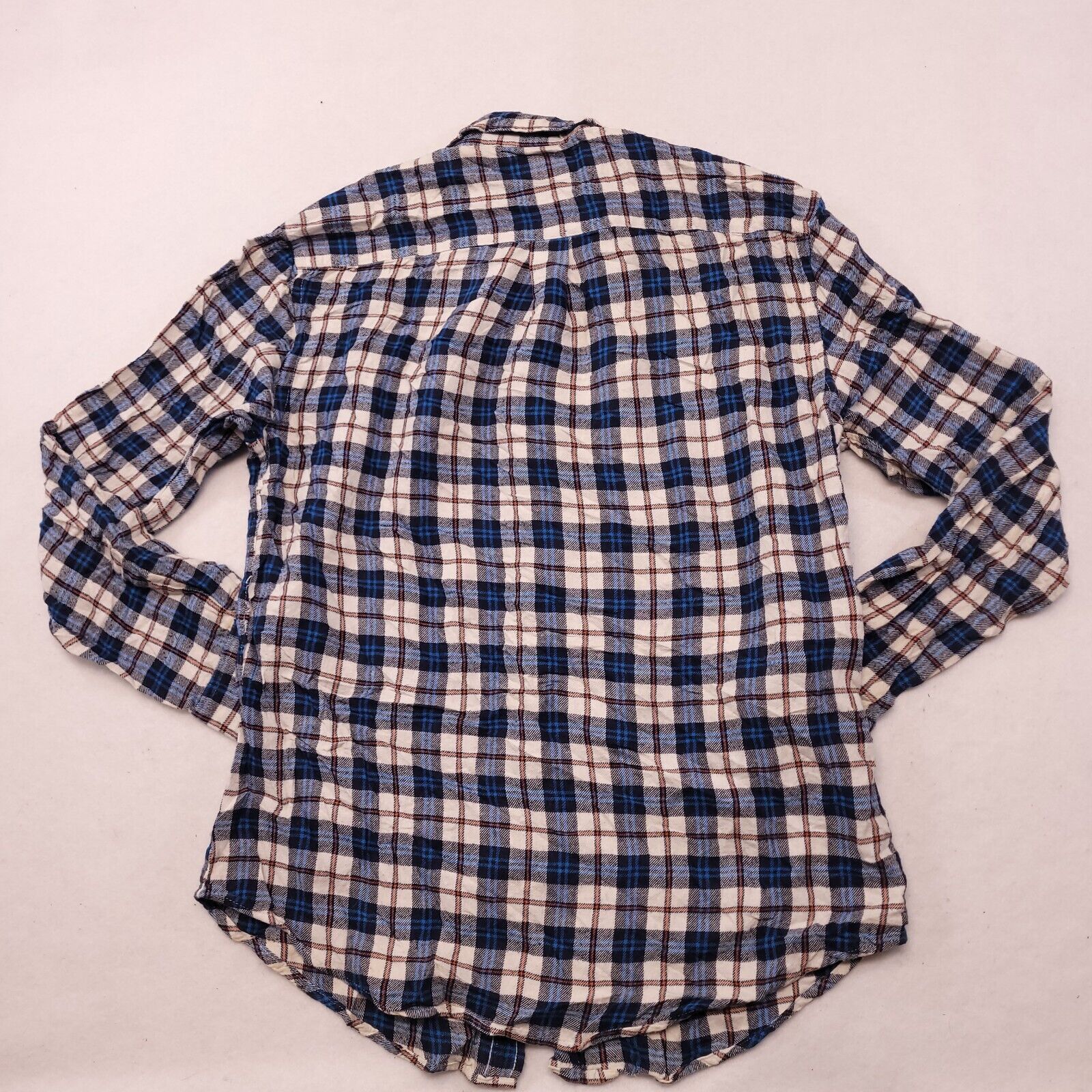 Croft & Barrow Croft & Barrow Tartan Flannel Shirt Mens Size M White Blue Size US M / EU 48-50 / 2 - 11 Thumbnail