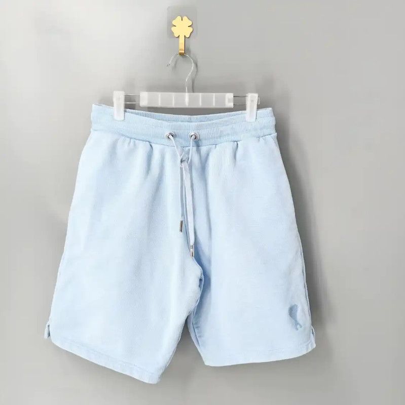 AMI AMI Blue Cotton Men's Shorts 0089 Size US 26 / EU 42 - 1 Thumbnail