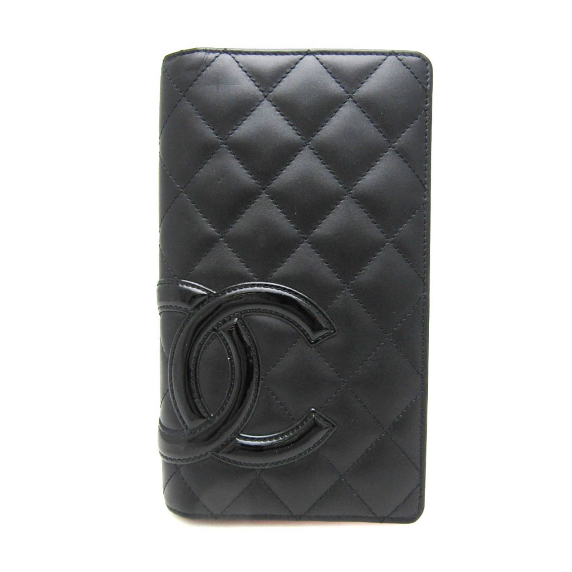 Chanel Cambon Line Black Leather Wallet (Pre-Owned) Size ONE SIZE - 1 Thumbnail