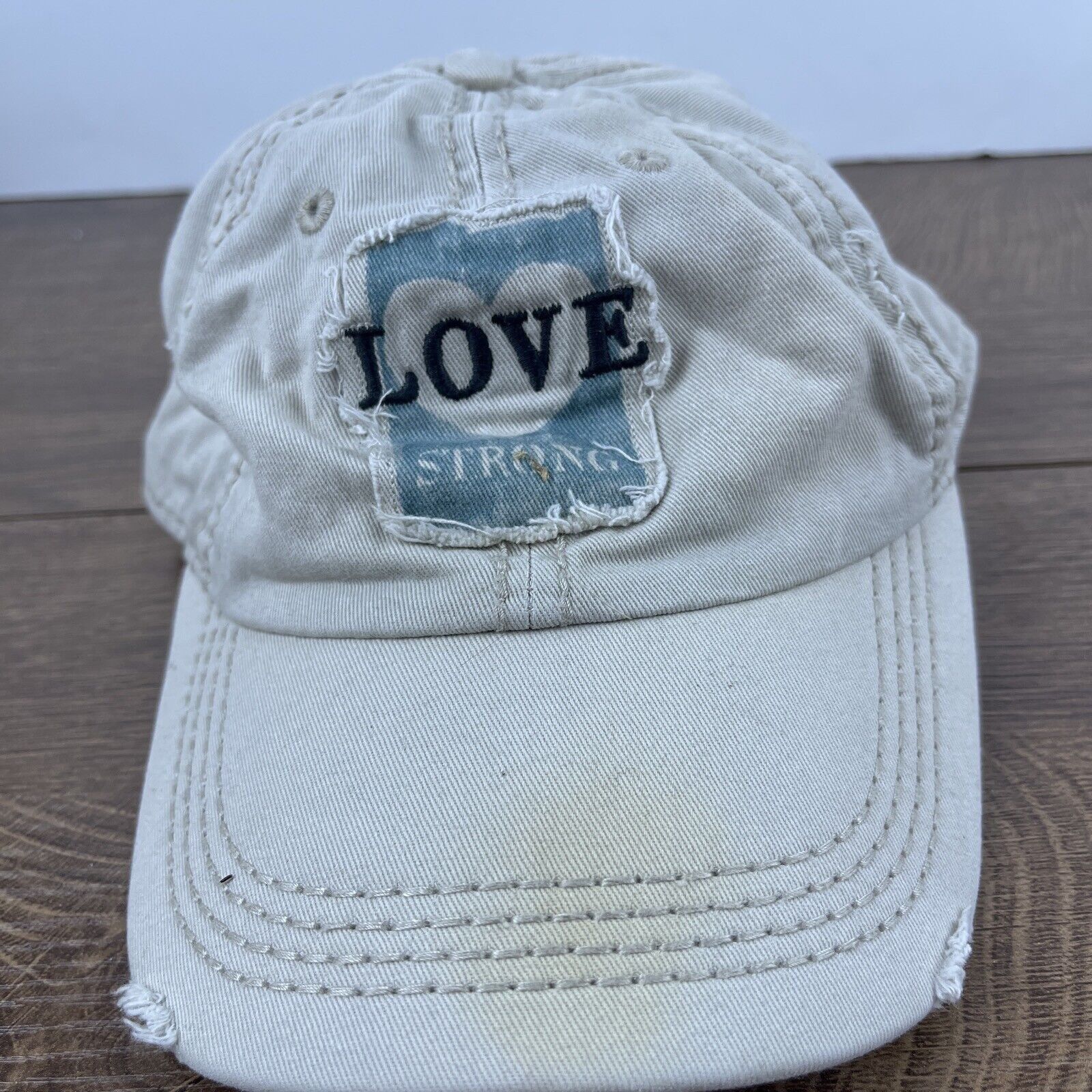 Other Love Strong Hat Love Strong Hat Tan Brown Hat Adjustable Tan Size ONE SIZE - 2 Thumbnail