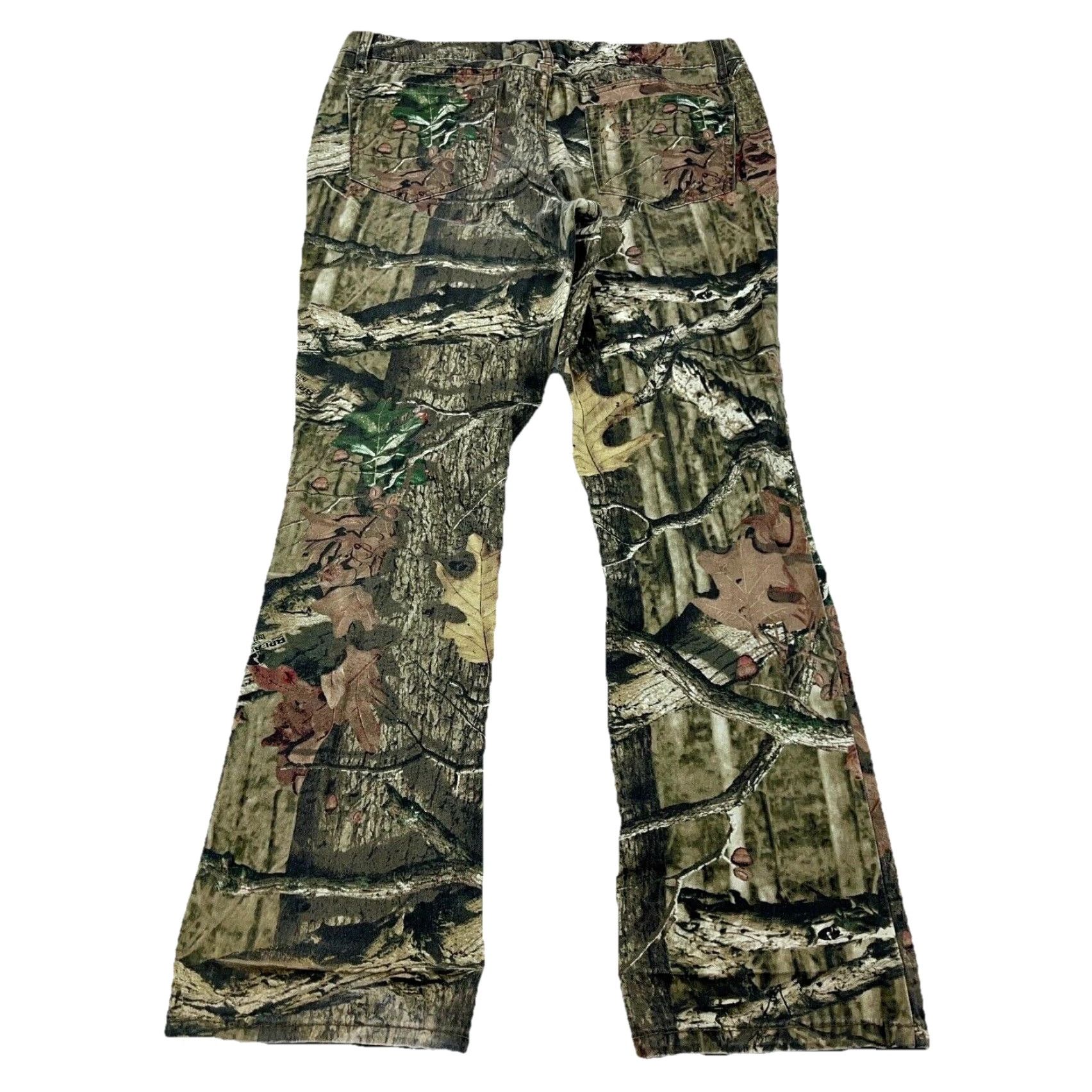 Realtree VINTAGE Realtree Pants Women 10 Camouflage Camo Denim Cargo Bootcut 33x30 Brown Regular Adults Womens Size 32" / US 10 / IT 46 - 2 Thumbnail