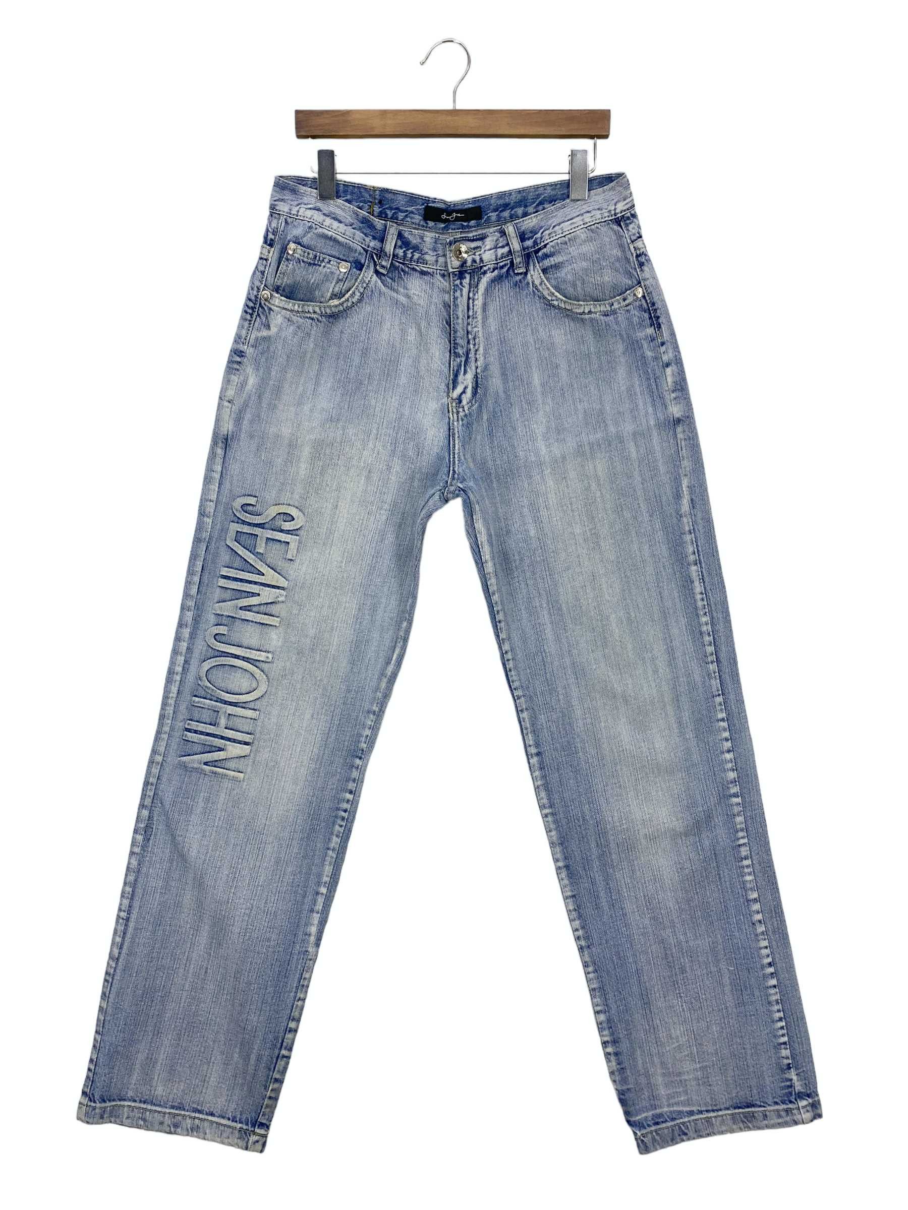 Sean John Sean John Baggy Denim Jeans Embroided Logo Jeans Hip Hop Size US 32 / EU 48 - 1 Thumbnail