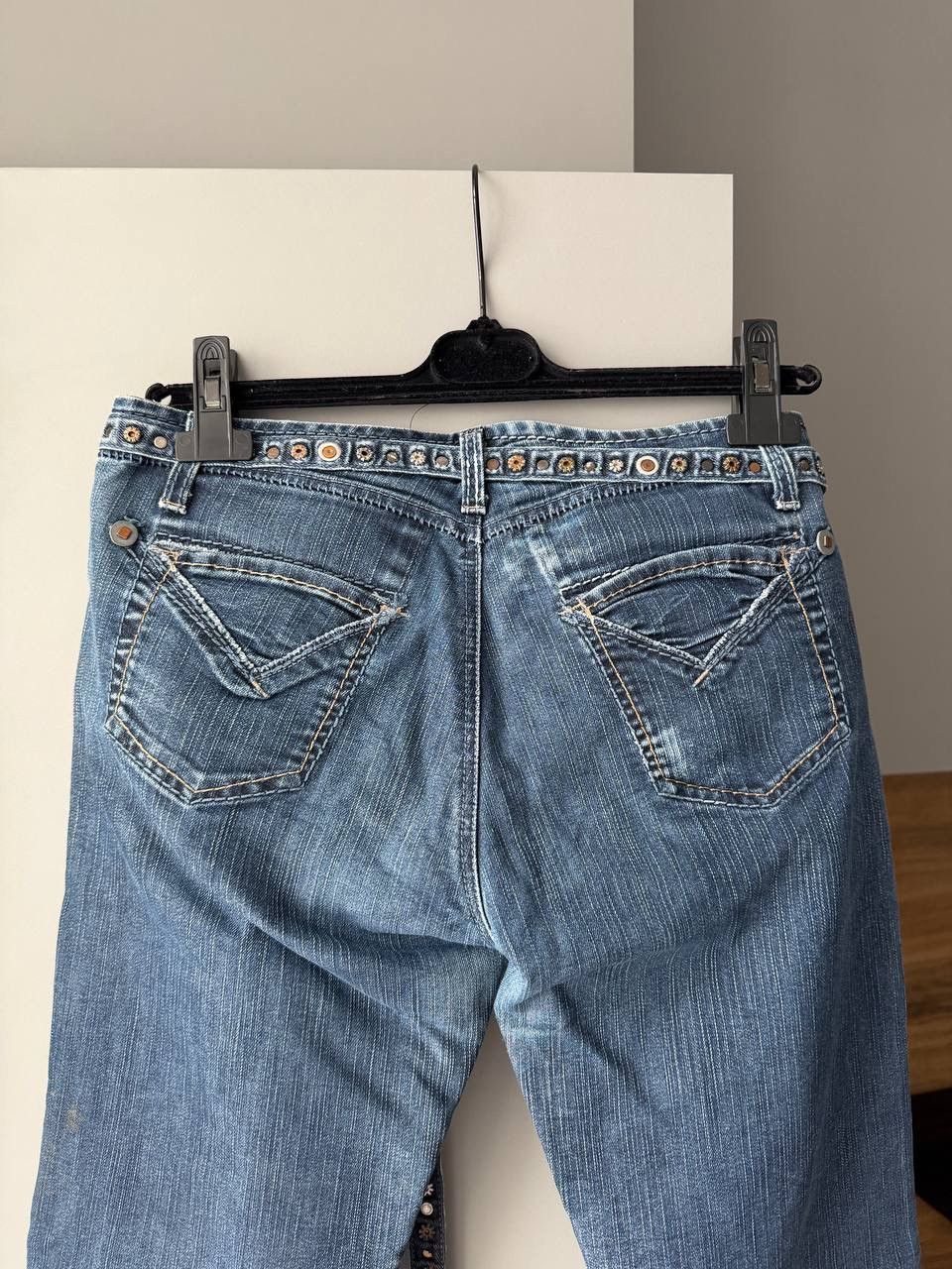 Marithe + Francois Girbaud SICK💥 Marithe Francois Girbaud Distressed Flare Jeans Size 30" / US 8 / IT 44 - 7 Thumbnail