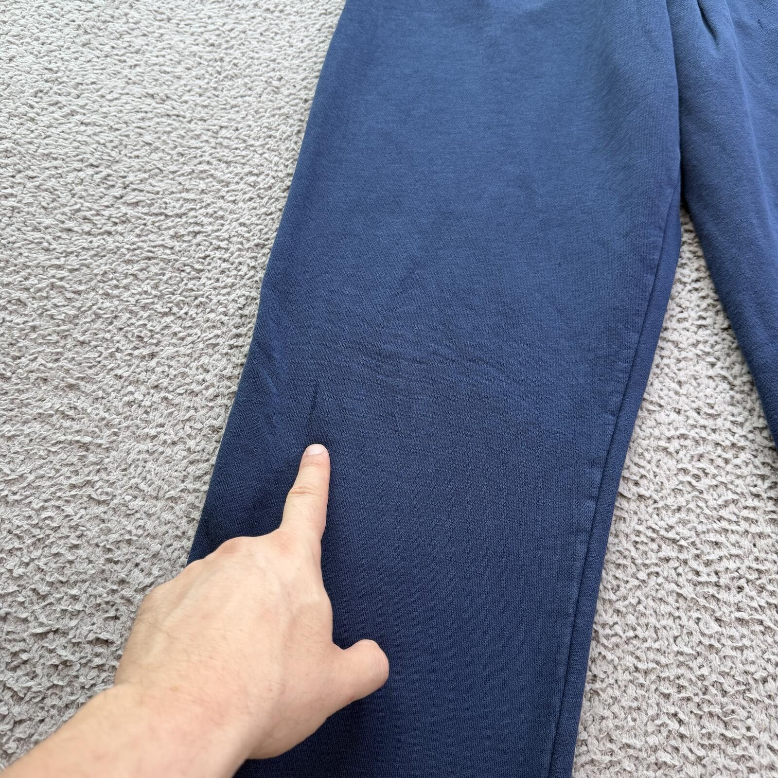 Nike Nike Mini Swoosh Fleece Sweatpants Navy Baggy Joggers Mens M Size US 32 / EU 48 - 7 Thumbnail