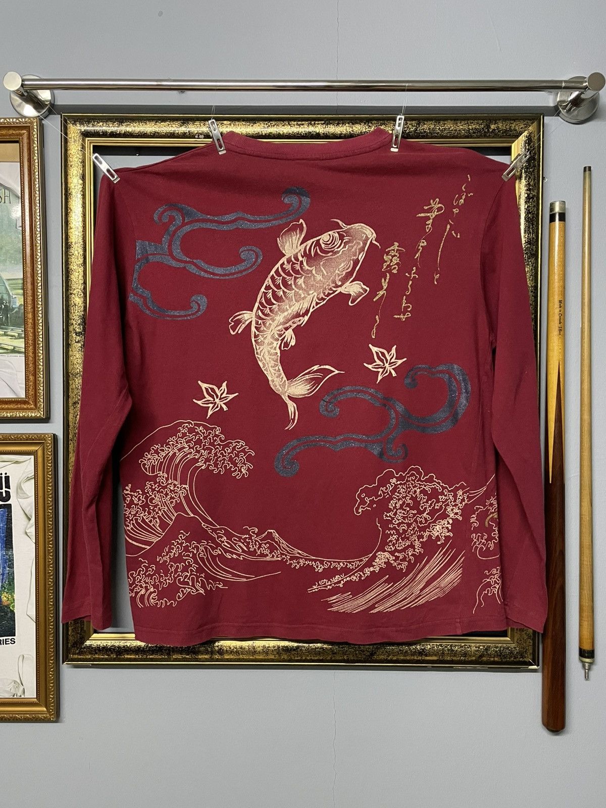 Japanese Brand Vintage 90s Japan Designer Space Opera Koi Sukajan Big Print Size US M / EU 48-50 / 2 - 1 Thumbnail