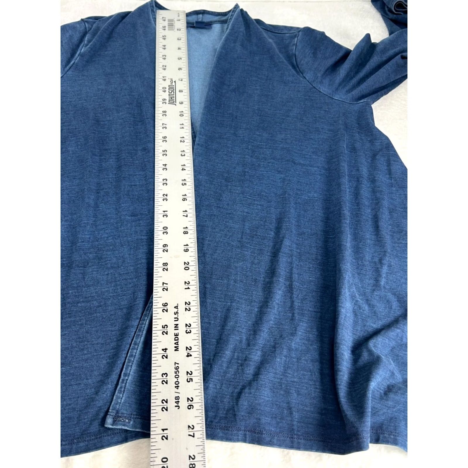 J. Jill J. Jill Pure Jill Indigo Blue Open Front Cardigan Lightweight Petite Medium PM Womens Cardigan Indigo Open Front Lightweight Petite Medium PM Size M / US 6-8 / IT 42-44 - 8 Thumbnail