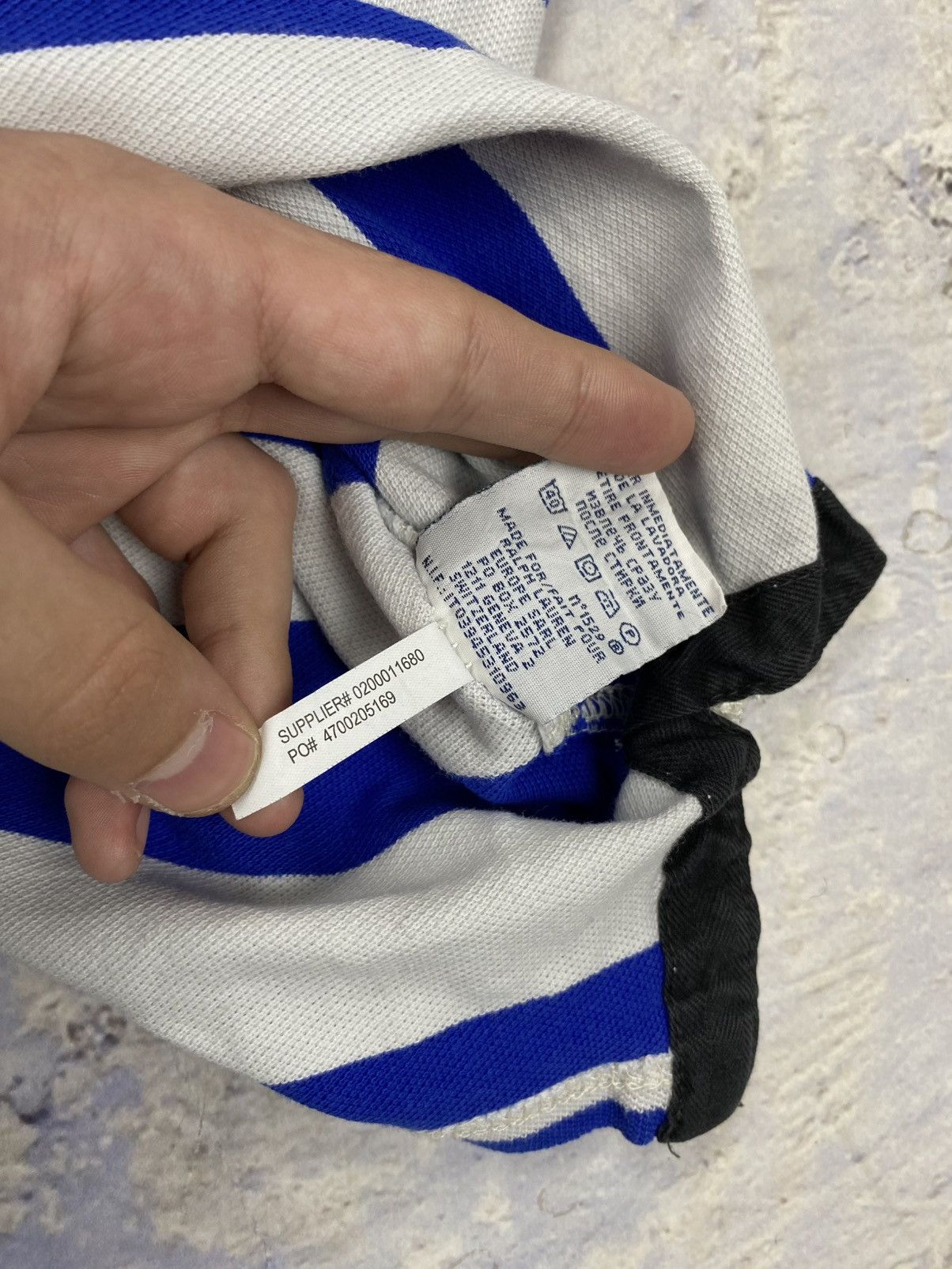 Polo Ralph Lauren × Vintage Polo Ralph Lauren vintage Chief keef style striped white Size US L / EU 52-54 / 3 - 9 Thumbnail