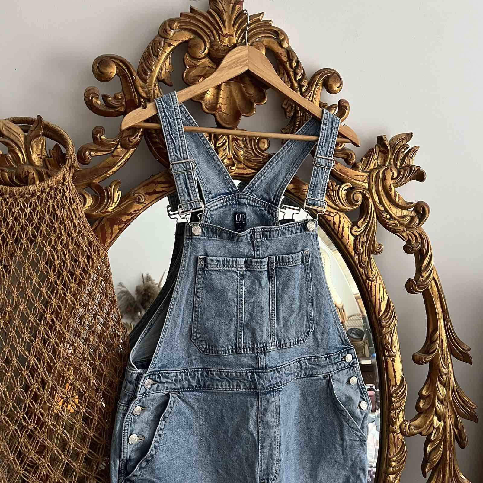 Gap GAP DENIM OVERALLS SZ L Size 26" / US 2 / IT 38 - 4 Thumbnail