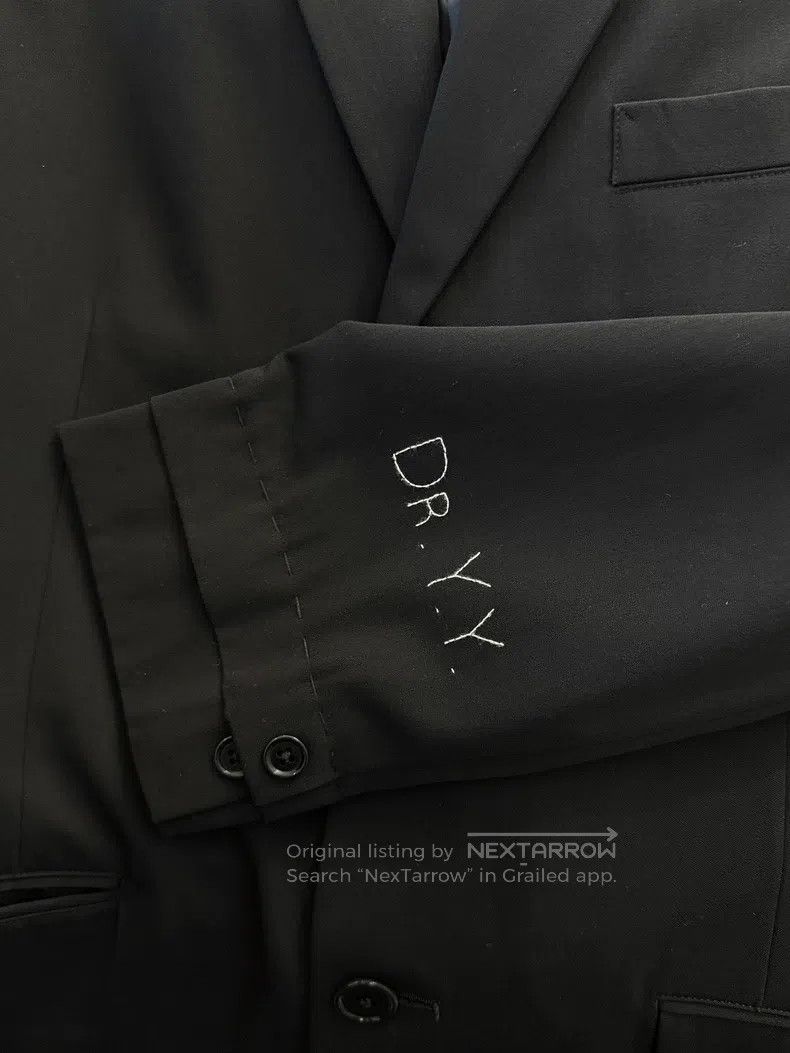 Yohji Yamamoto Yohji Yamamoto size 3 09ss Dr.YY blazer Size 48R - 2 Thumbnail