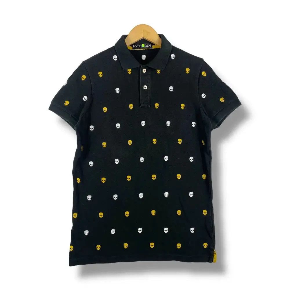 If Six Was Nine HYDROGEN Small Skulls Embroidery Full Print Polo Shirt Size US S / EU 44-46 / 1 - 1 Thumbnail