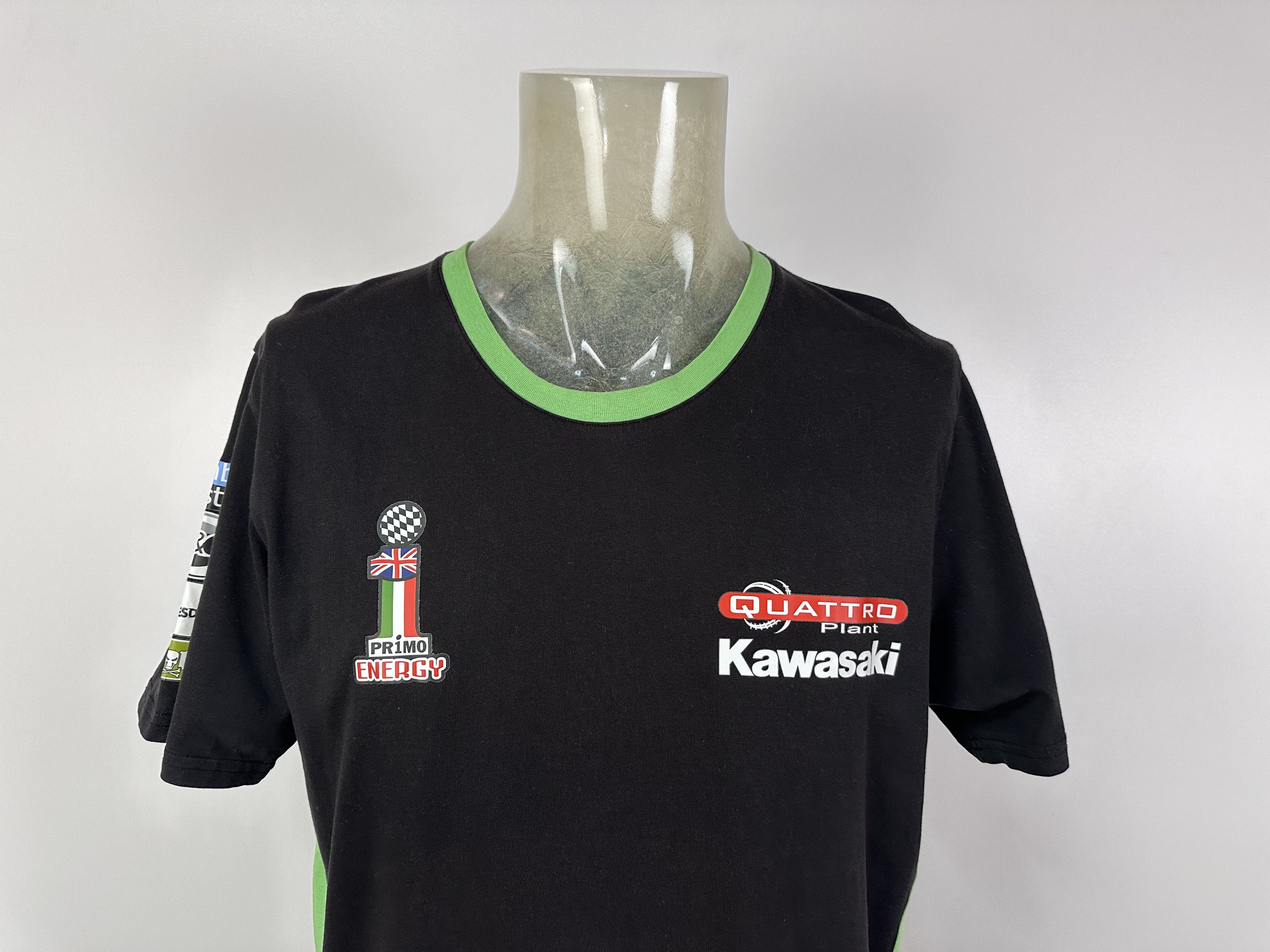 Vintage Kawasaki Quattro Plant Black T Shirt Size XL Size US XL / EU 56 / 4 - 4 Thumbnail