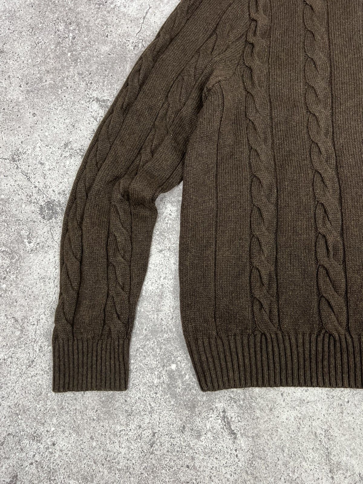 Polo Ralph Lauren Vintage Polo Ralph Lauren Silk Cashmere Knit Sweater Brown Size US XXL / EU 58 / 5 - 19 Thumbnail