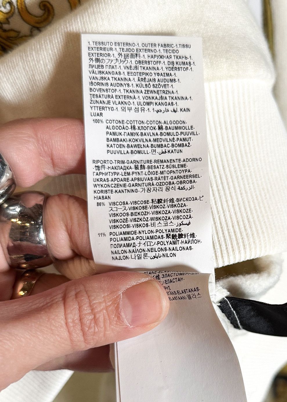 Versace Versace Coupe Des Dieux Ivory Sweatshirt Size M / US 6-8 / IT 42-44 - 10 Thumbnail