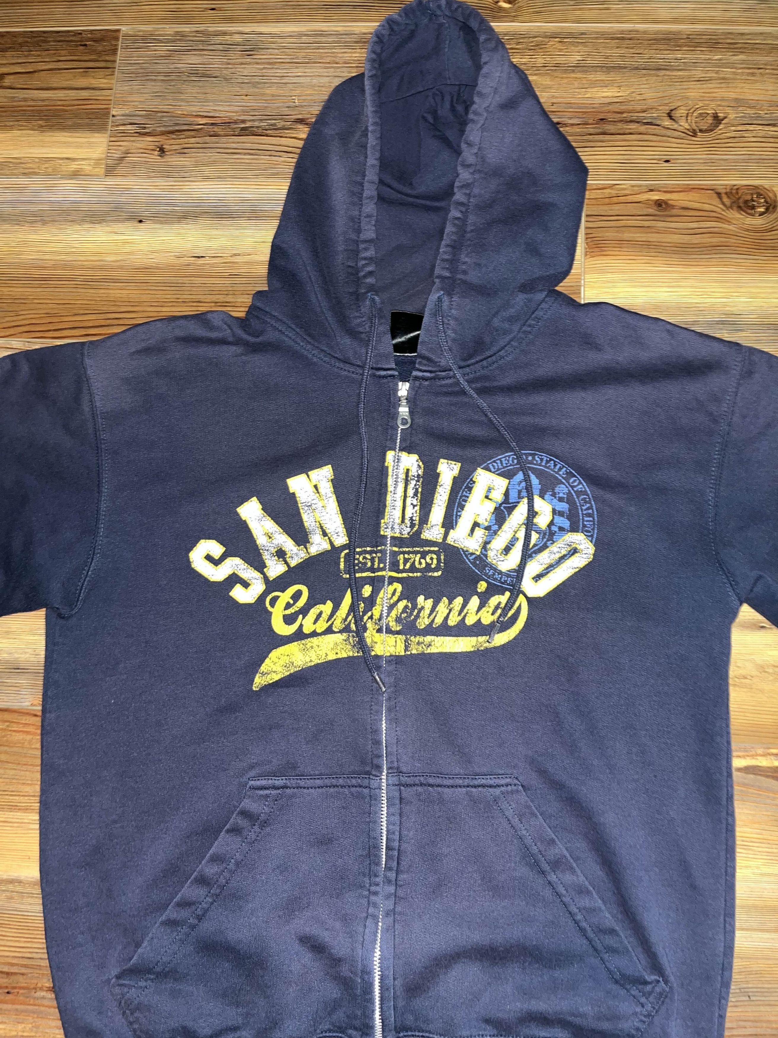 Vintage Y2K San Diego Zip-Up Sweater Size US M / EU 48-50 / 2 - 2 Thumbnail