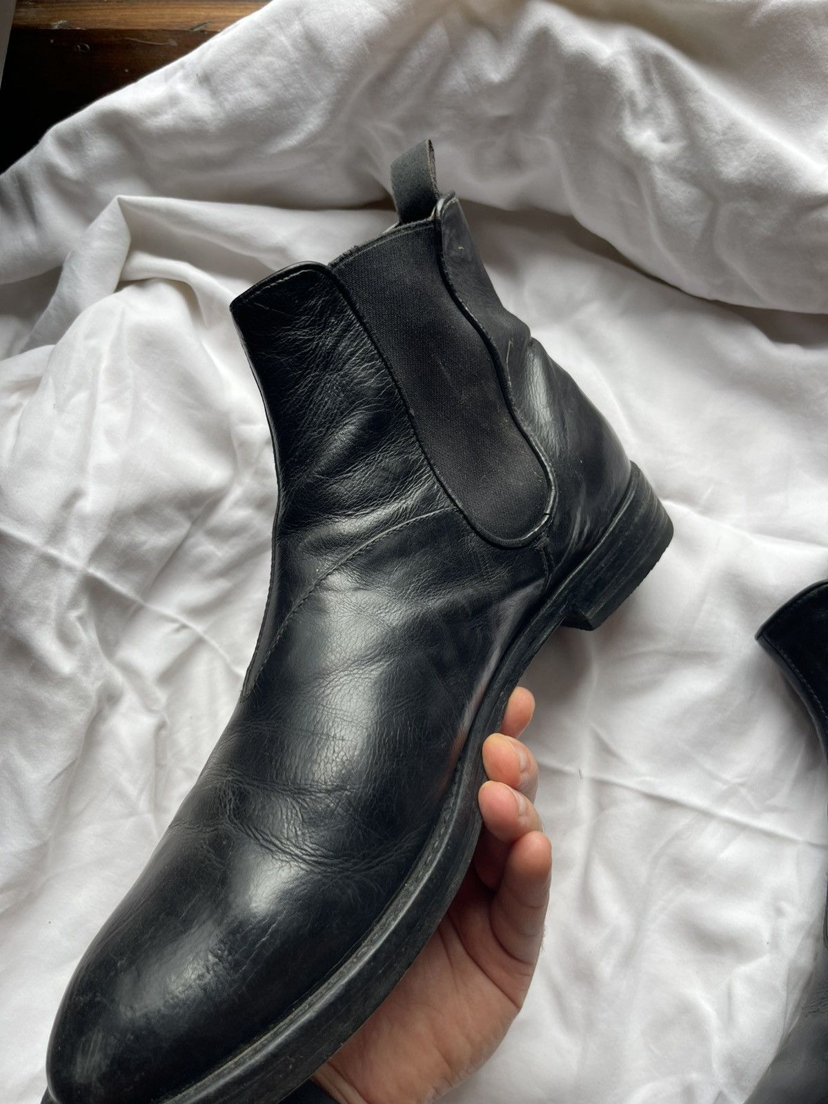 Officine Creative Oficine Creative black chelsea Leather Boots Guidi style Size US 10 / EU 43 - 7 Thumbnail