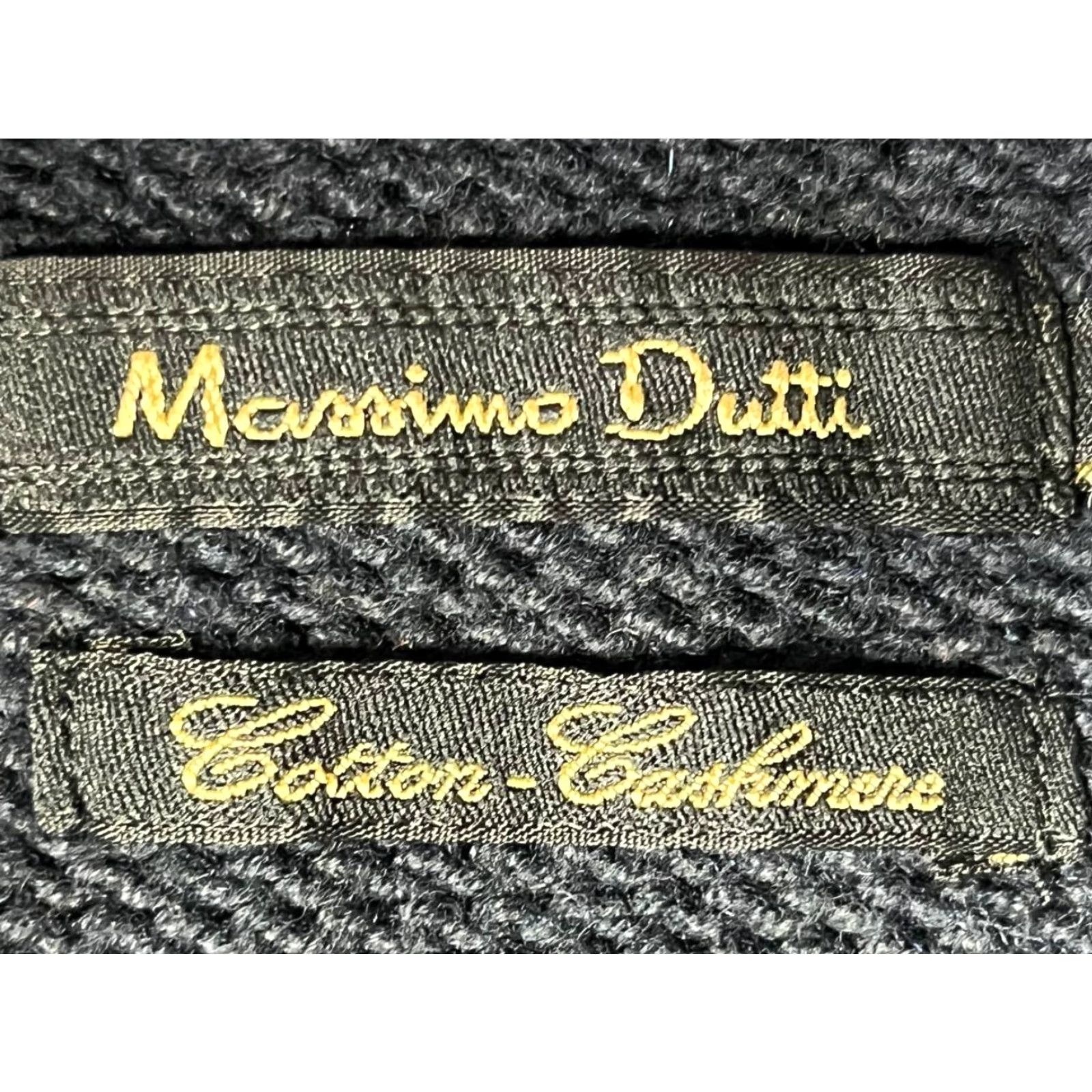 Massimo Dutti Mossimo Dutti Pullover Sweater Knit Neck Shawl L Charcoal Gray Cotton Cashmere Men Regular Knit Style Preppy Size US L / EU 52-54 / 3 - 6 Thumbnail
